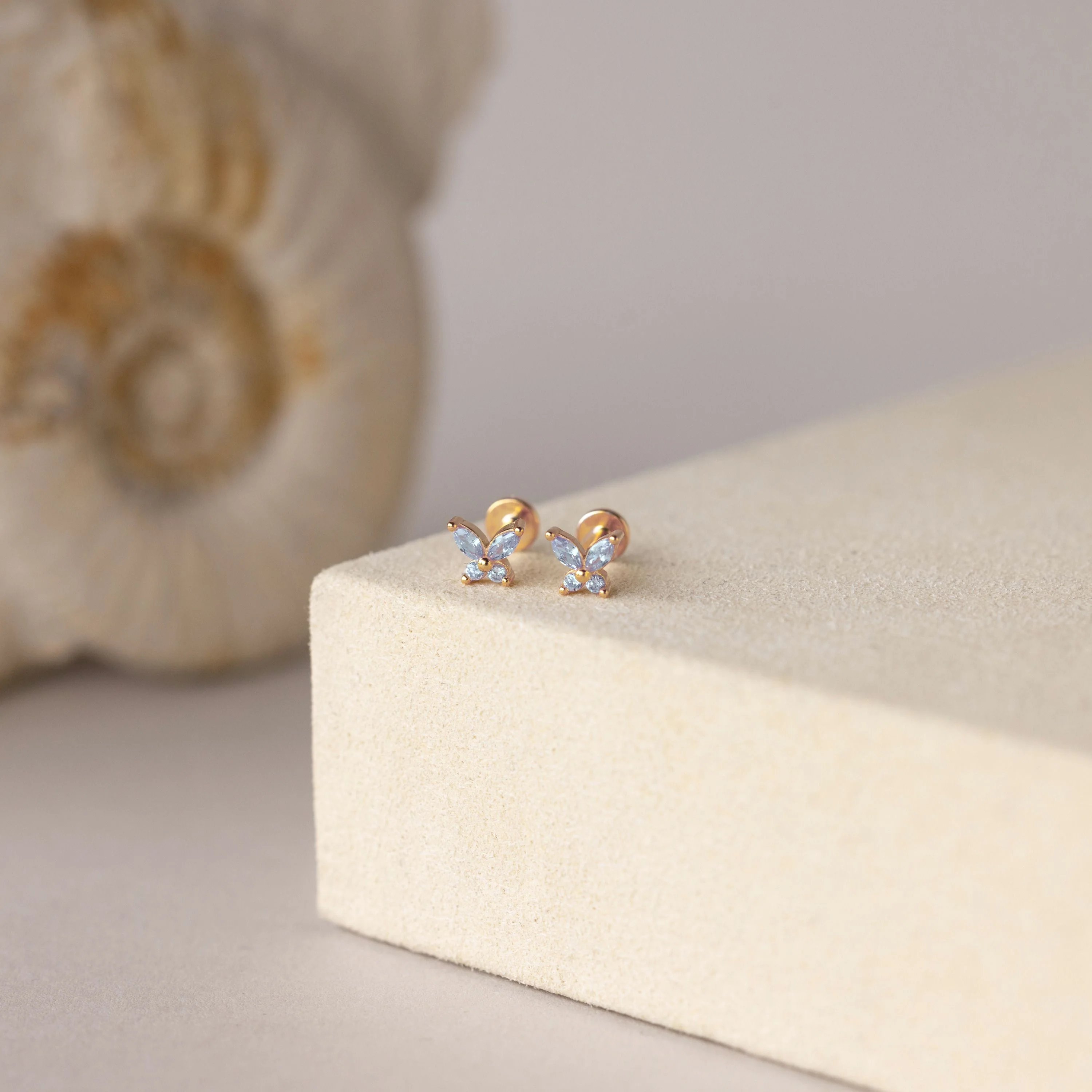 Butterfly Birthstone Flatback Studs - Image 3