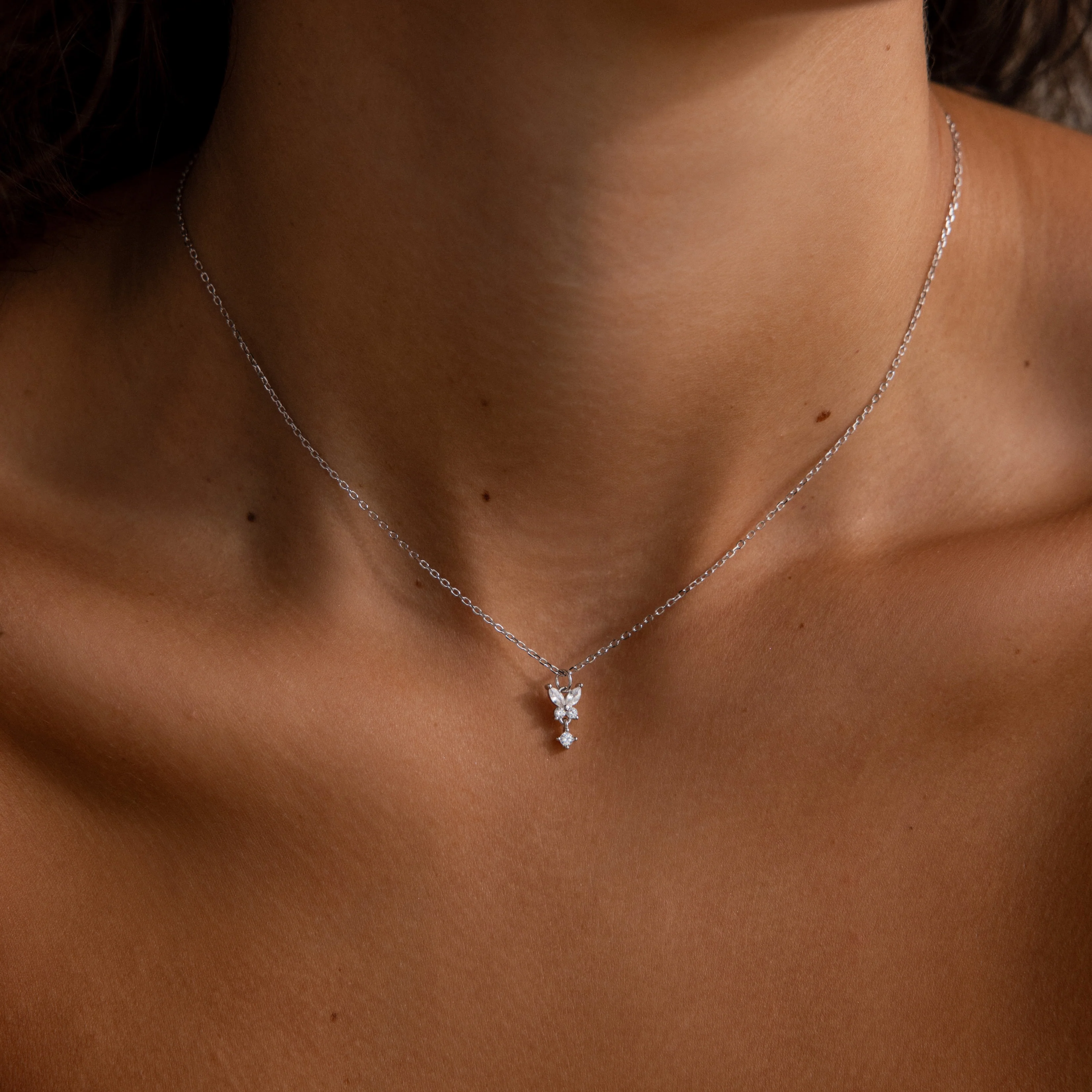 Butterfly Drop Necklace - Image 5