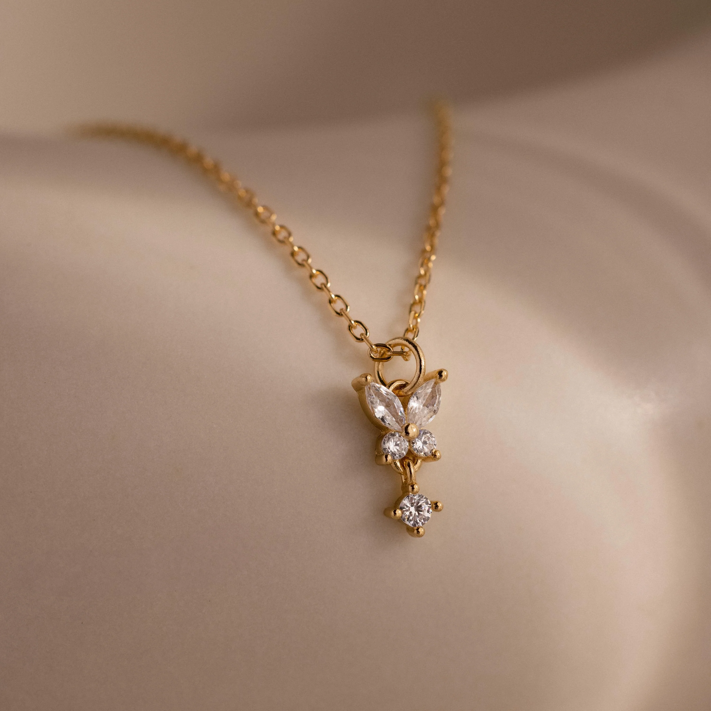 Butterfly Drop Necklace - Image 8