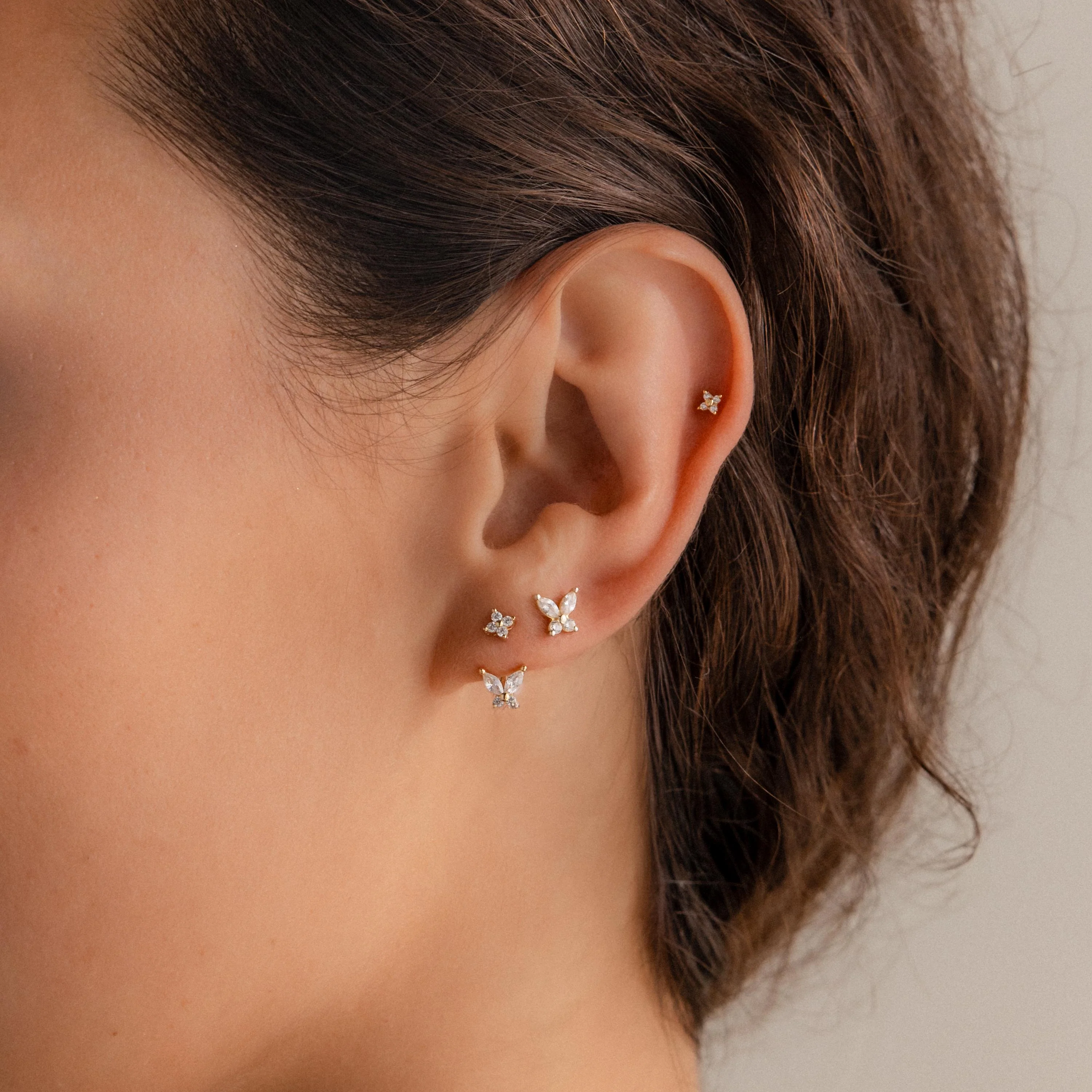 Butterfly Ear Jackets in 18K Gold - Image 6