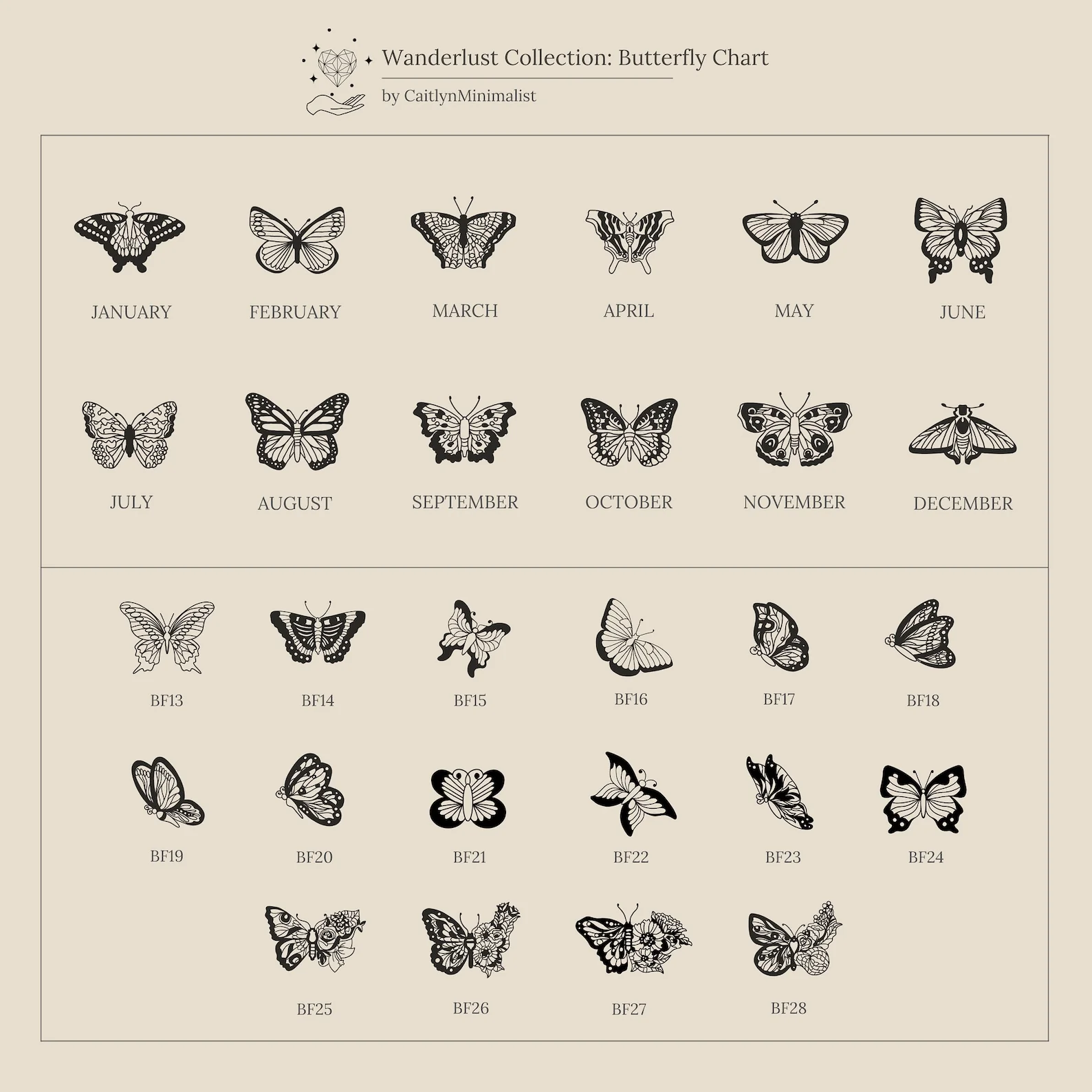 Butterfly Name Necklace in Box Chain - Image 9