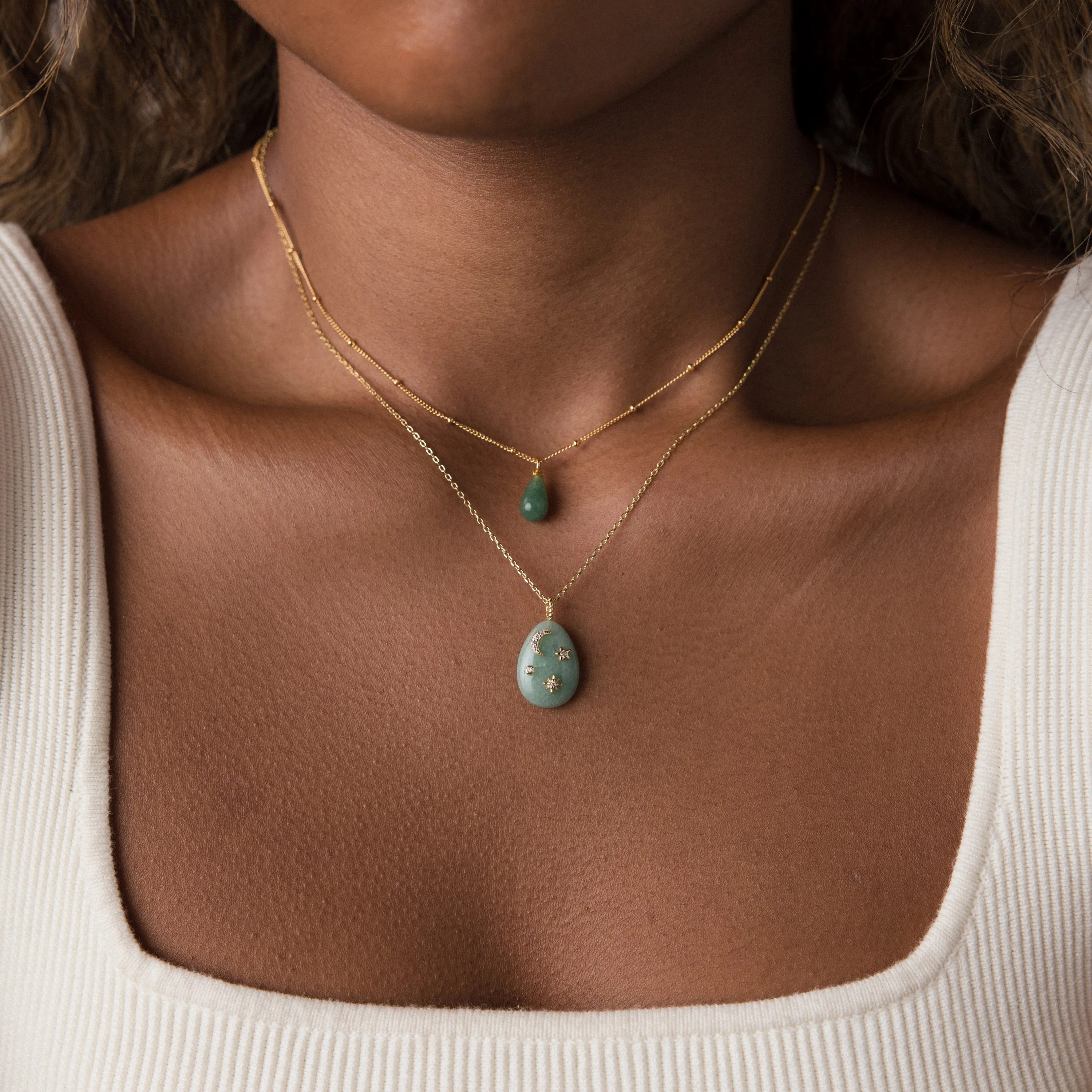 Celestial Gemstone Pendant Necklace - Image 7
