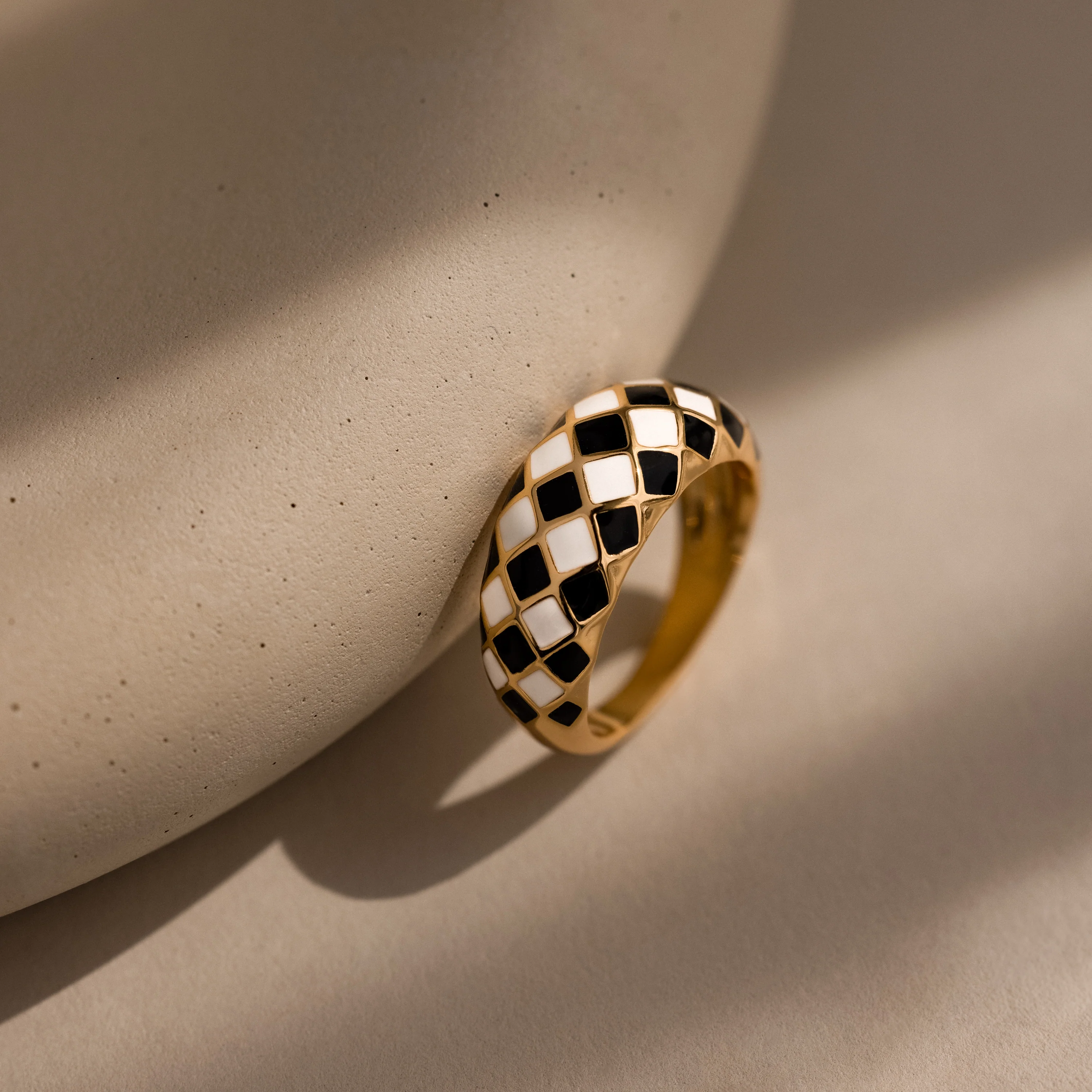 Checkered Dome Ring - Image 7