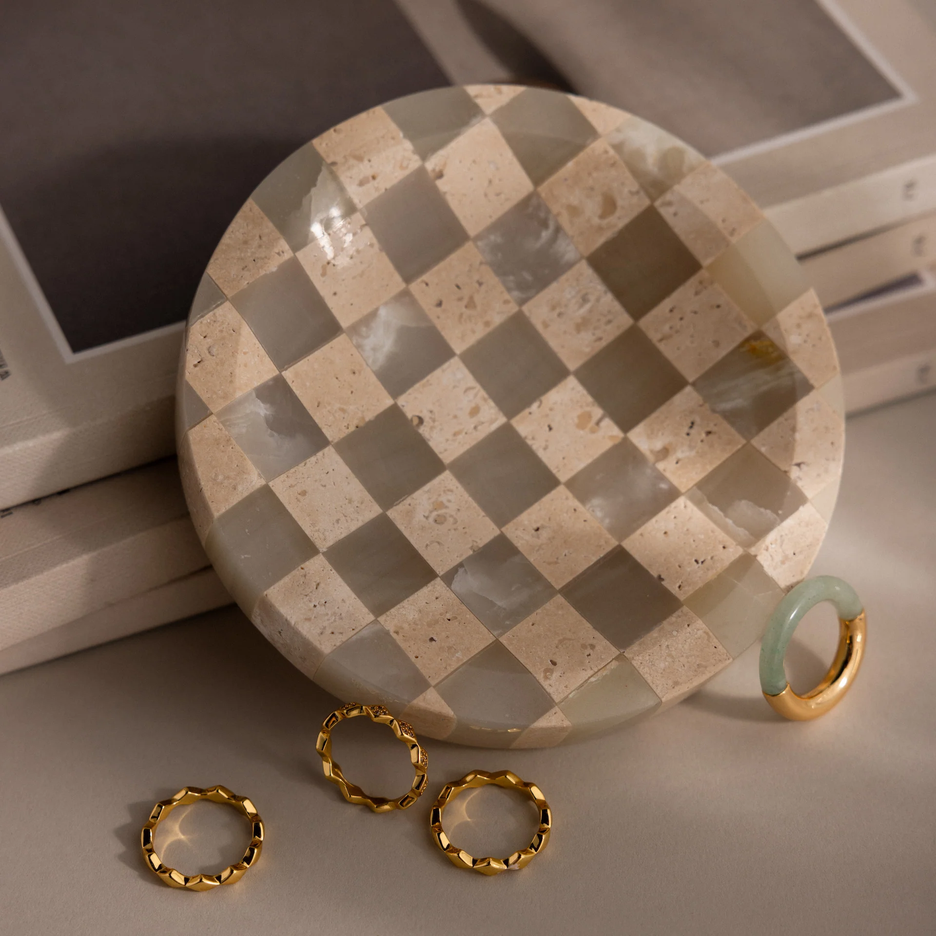 Checkered Jewelry Dish - Image 6