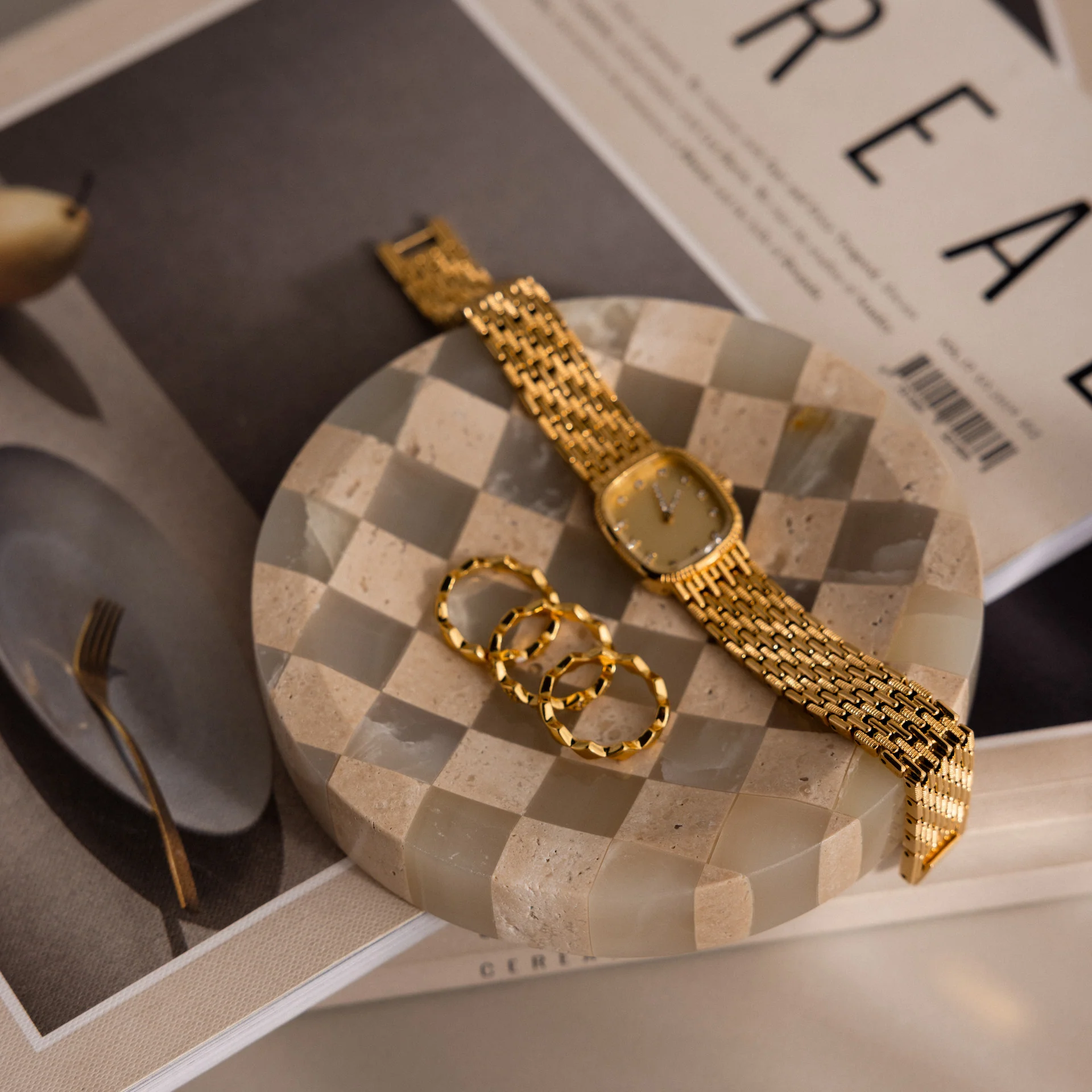 Checkered Jewelry Dish - Image 7