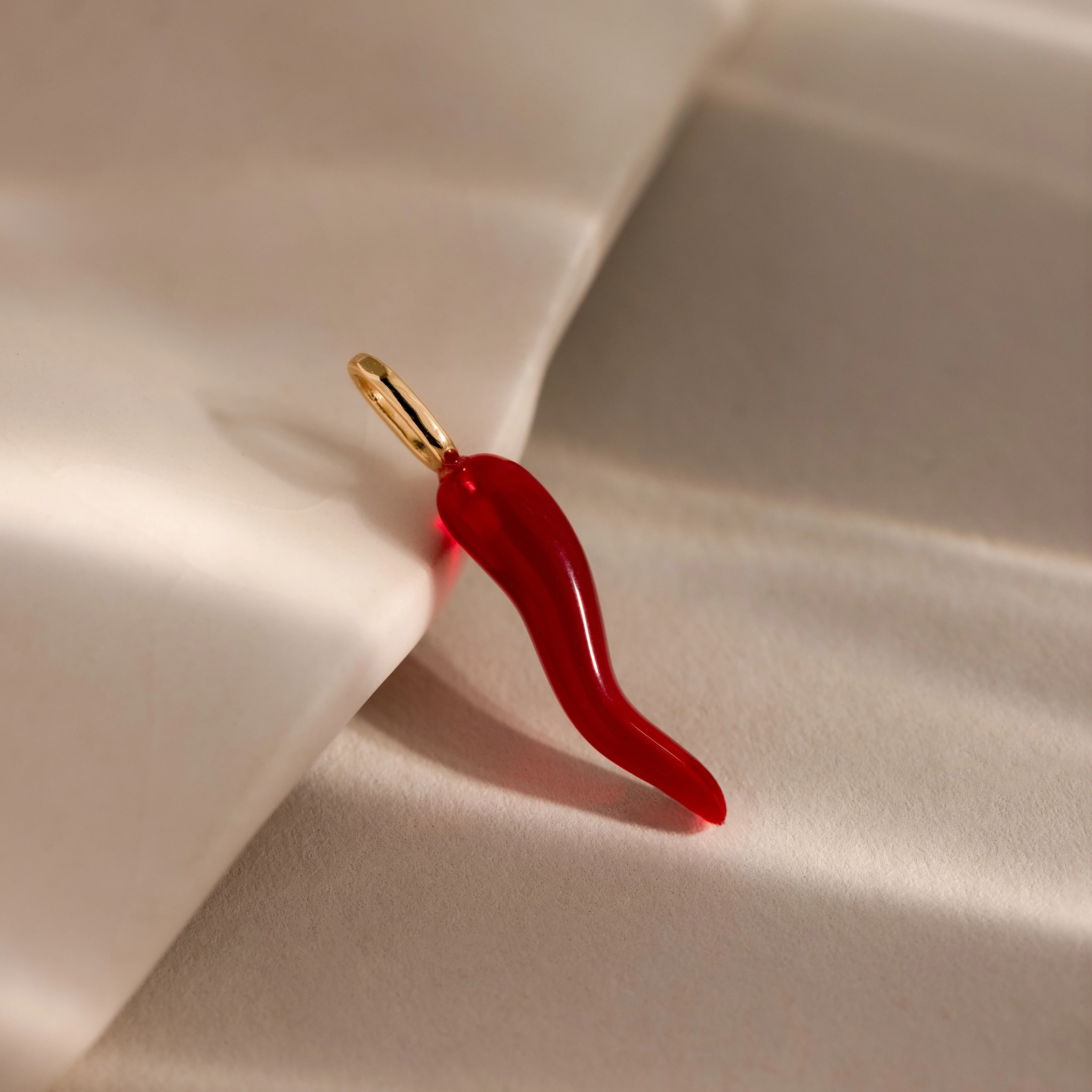 Chili Pepper Charm in 18K Gold - Image 3
