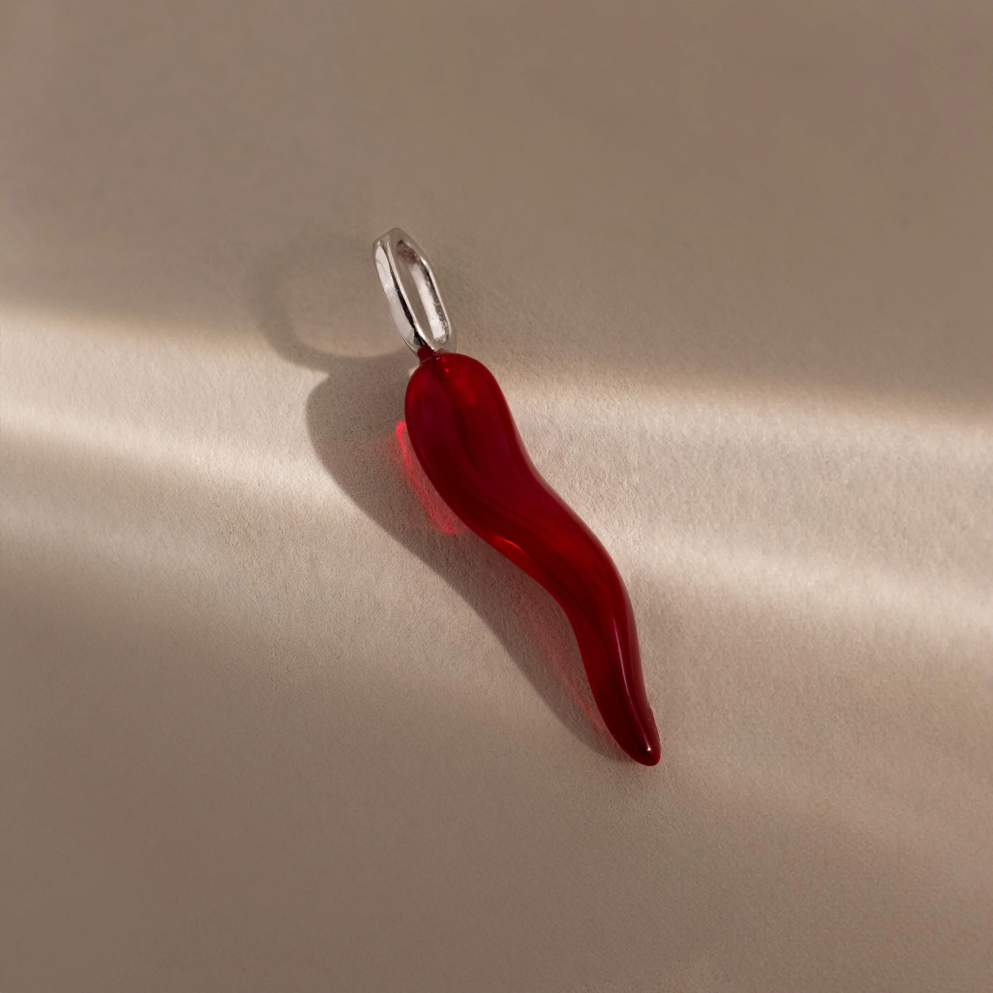 Chili Pepper Charm in Silver - Image 3