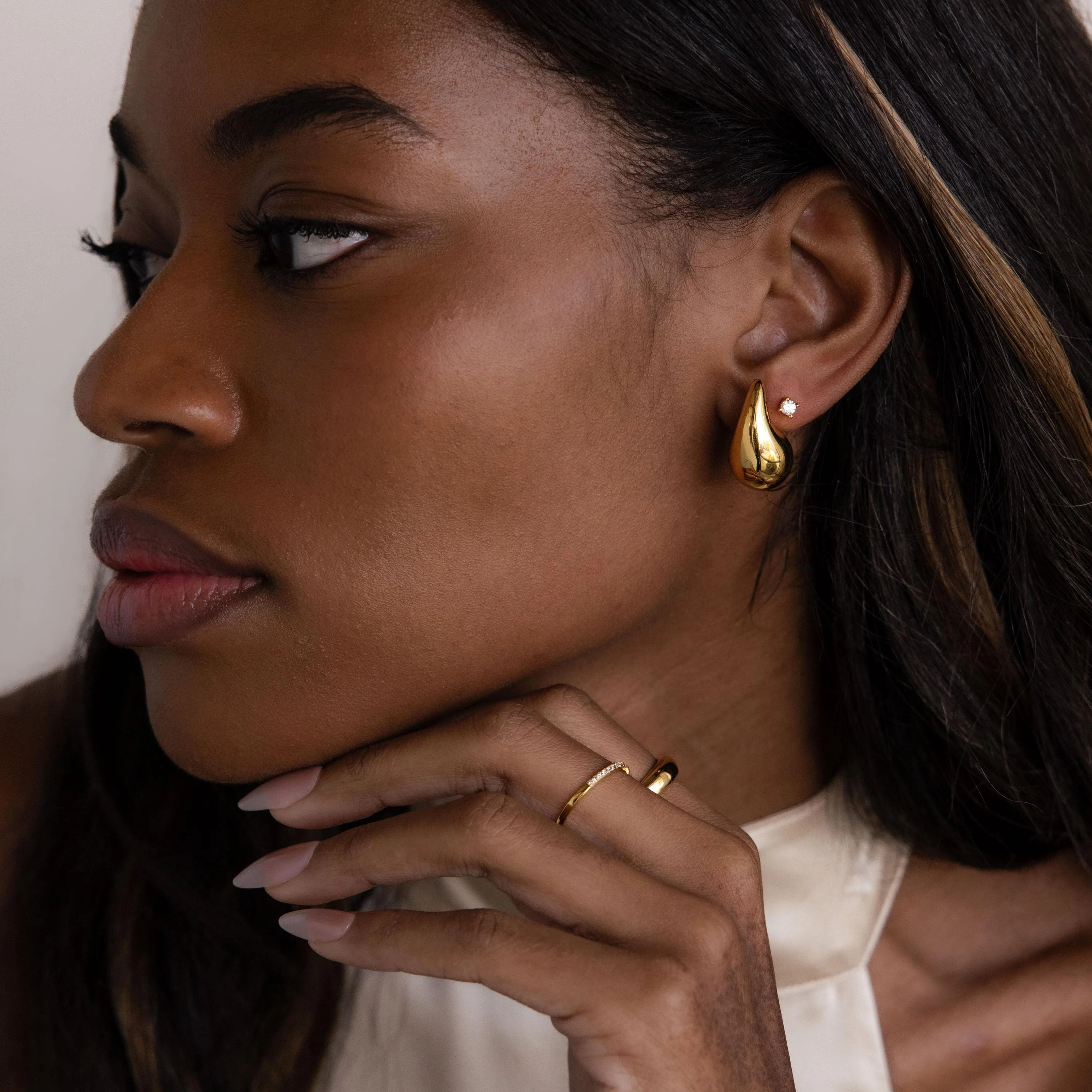 Chunky Tear Drop Studs - Image 8