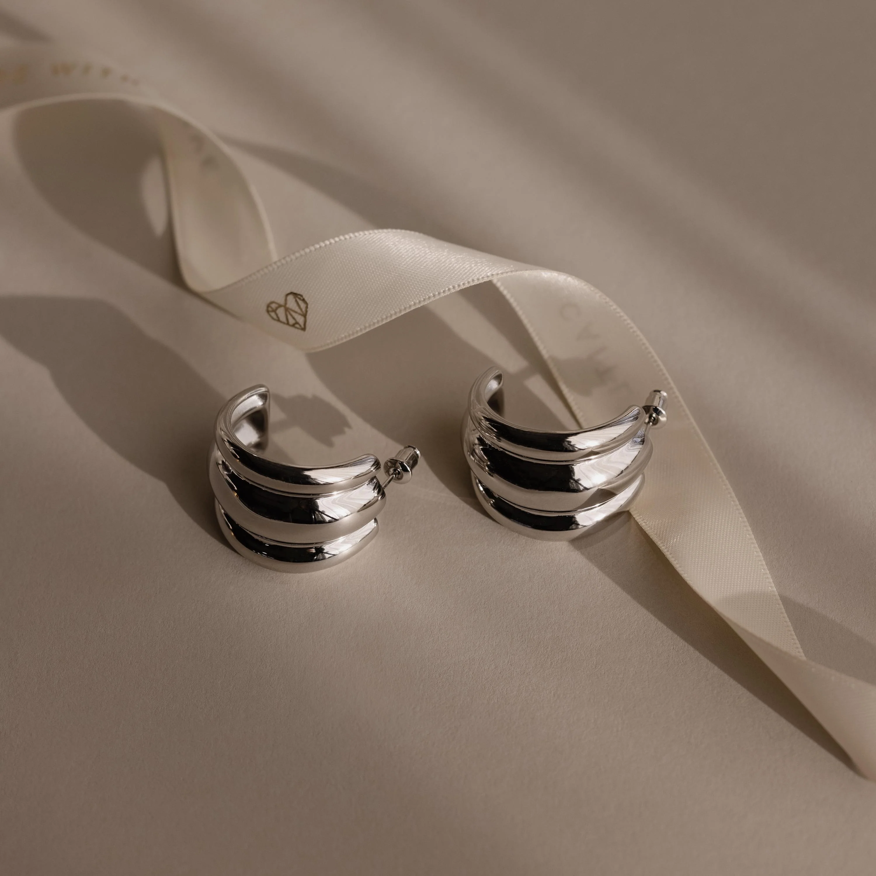 Chunky Triple Hoops - Image 5