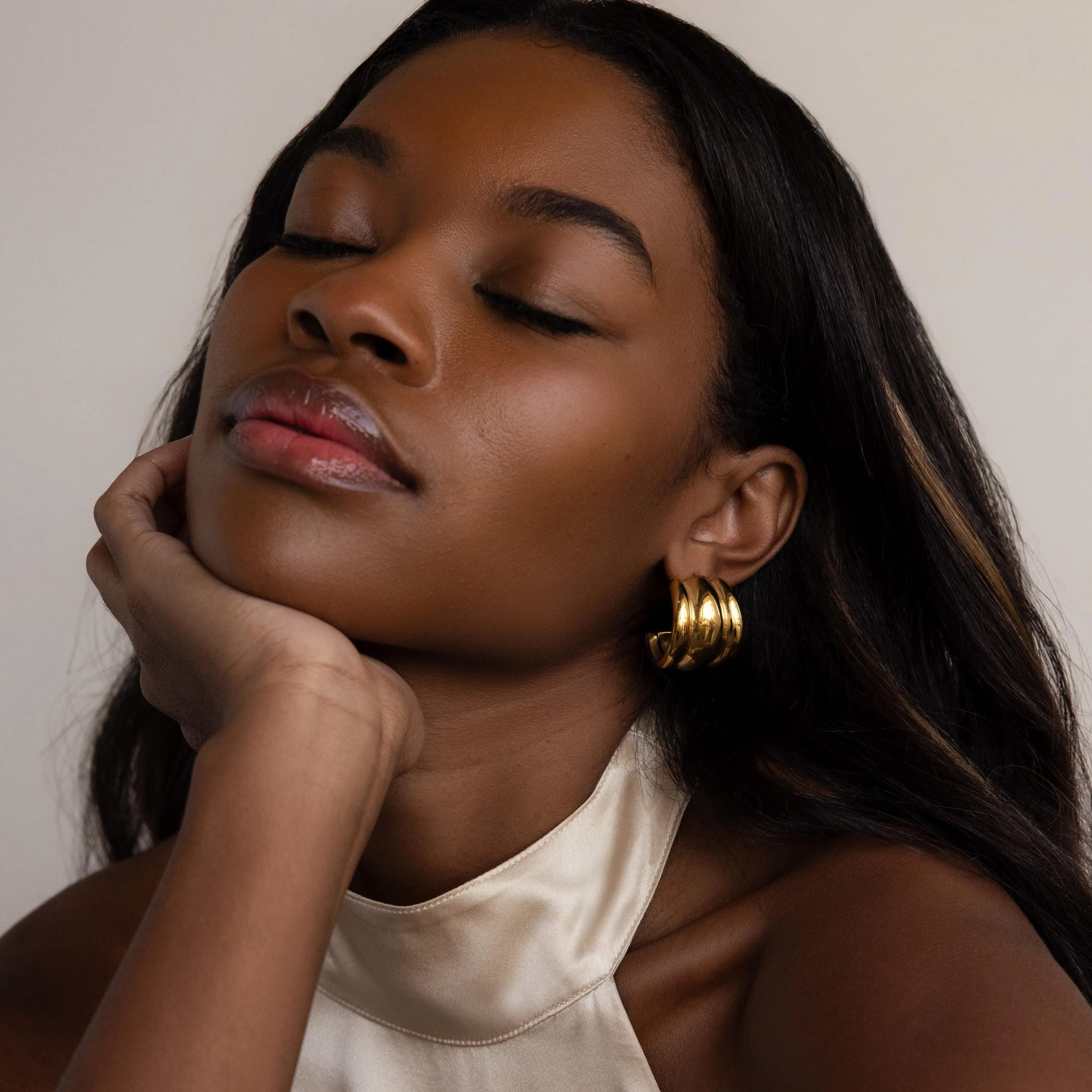 Chunky Triple Hoops - Image 8