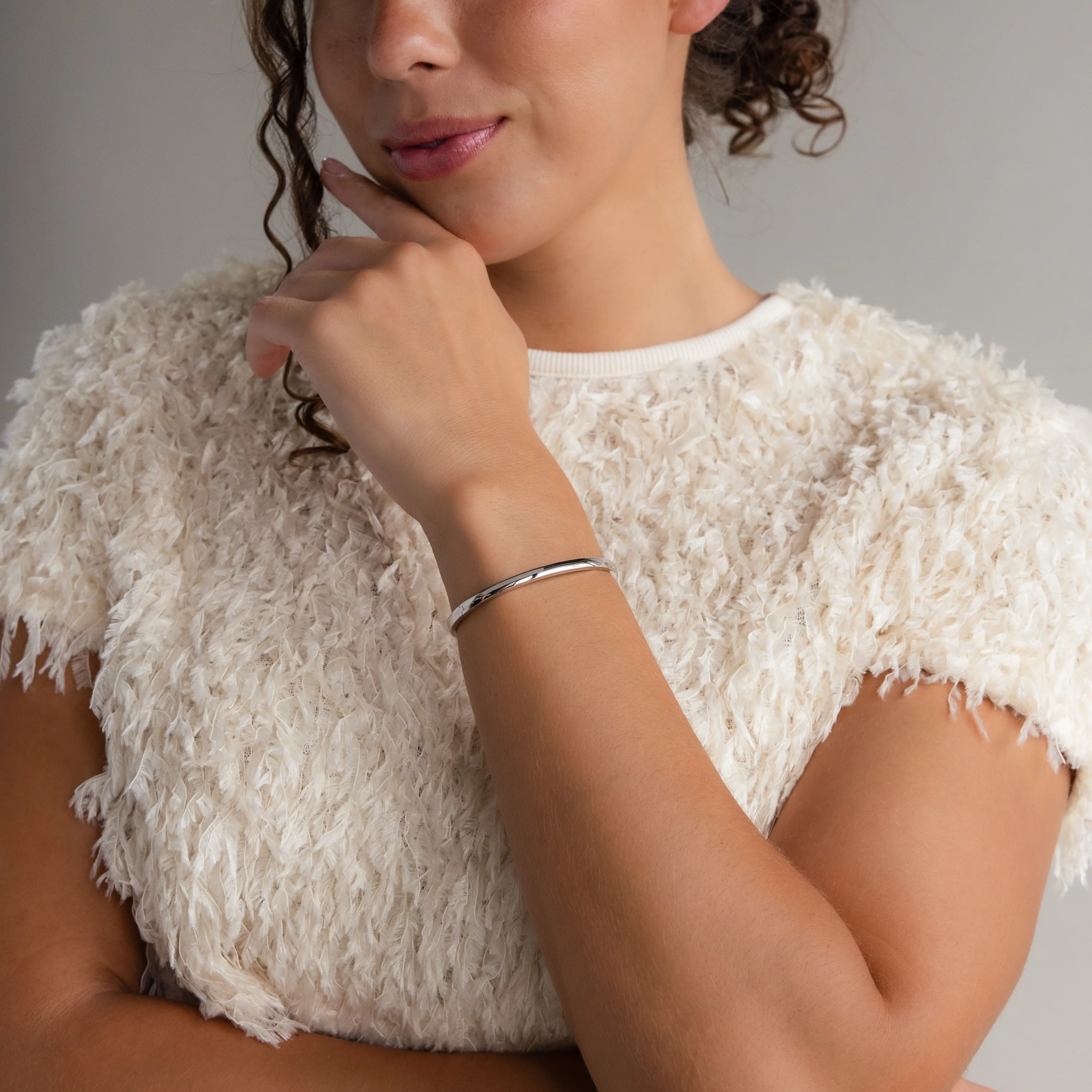 Classic Bangle in Silver - Image 6