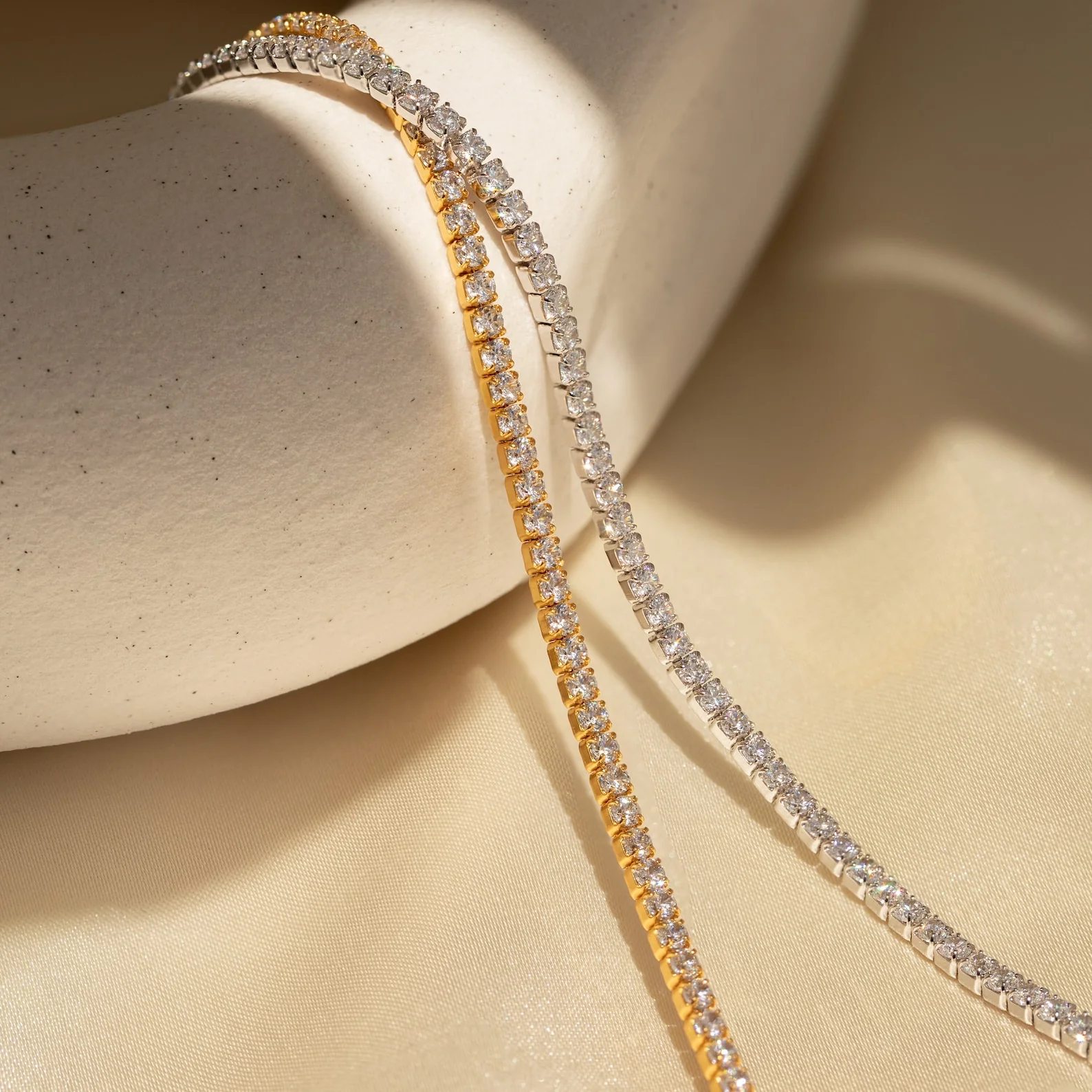 Classic Diamond Tennis Bracelet in Silver - Image 6