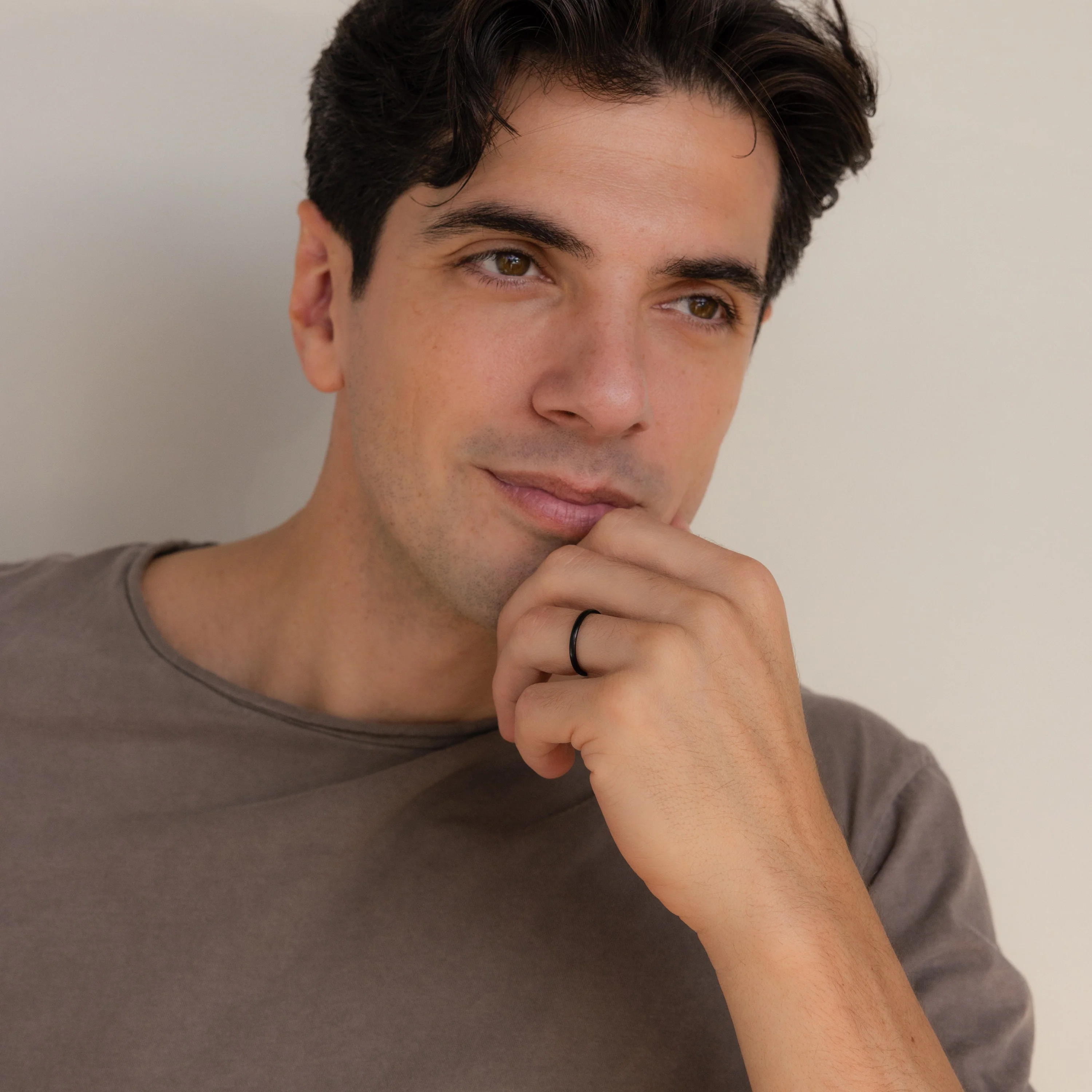 Classic Men's Black Rings Set - Image 8