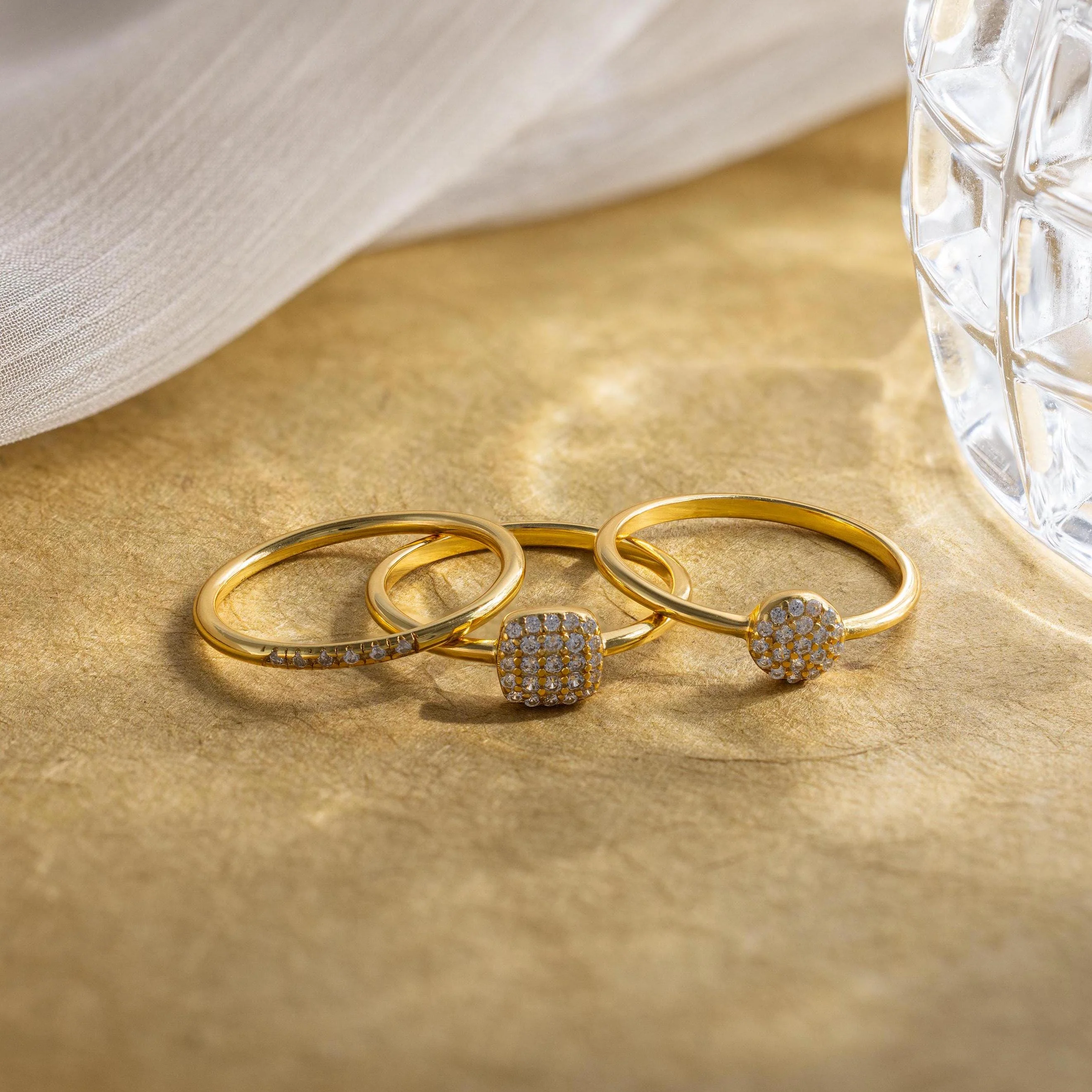 Classic Pave Ring Set - Image 7