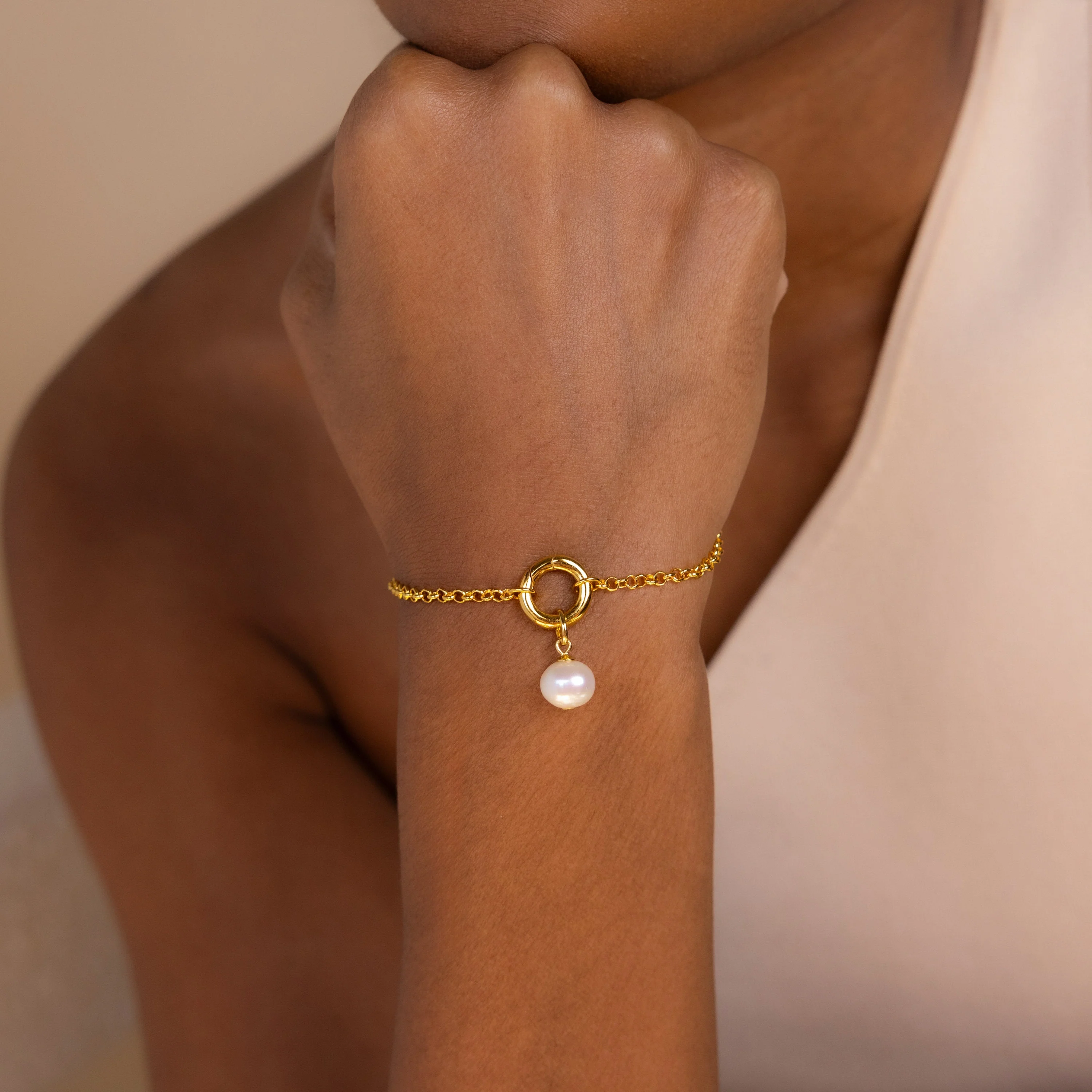 Classic Pearl Charm in Silver - Image 2