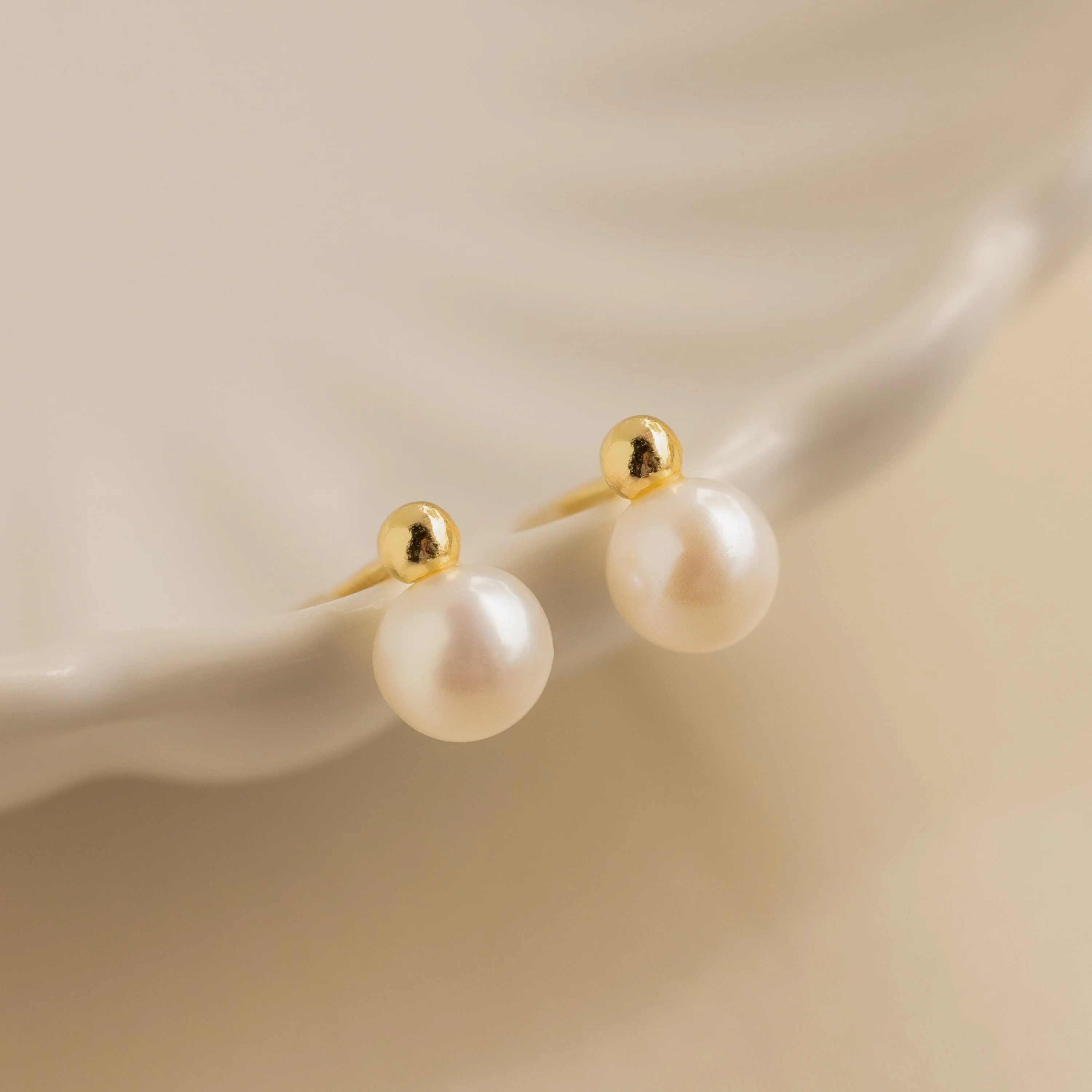 Classic Pearl Studs - Image 2