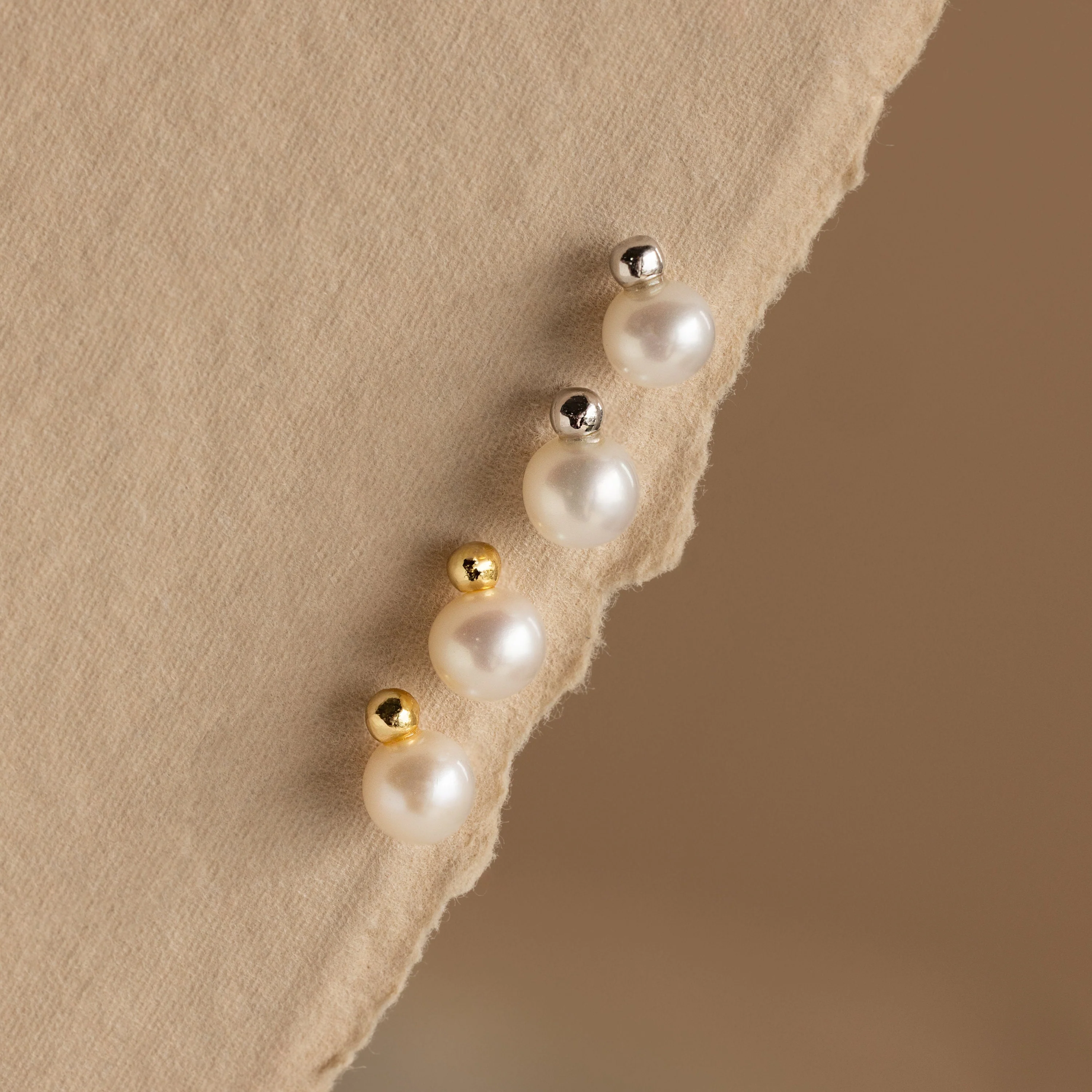 Classic Pearl Studs - Image 3