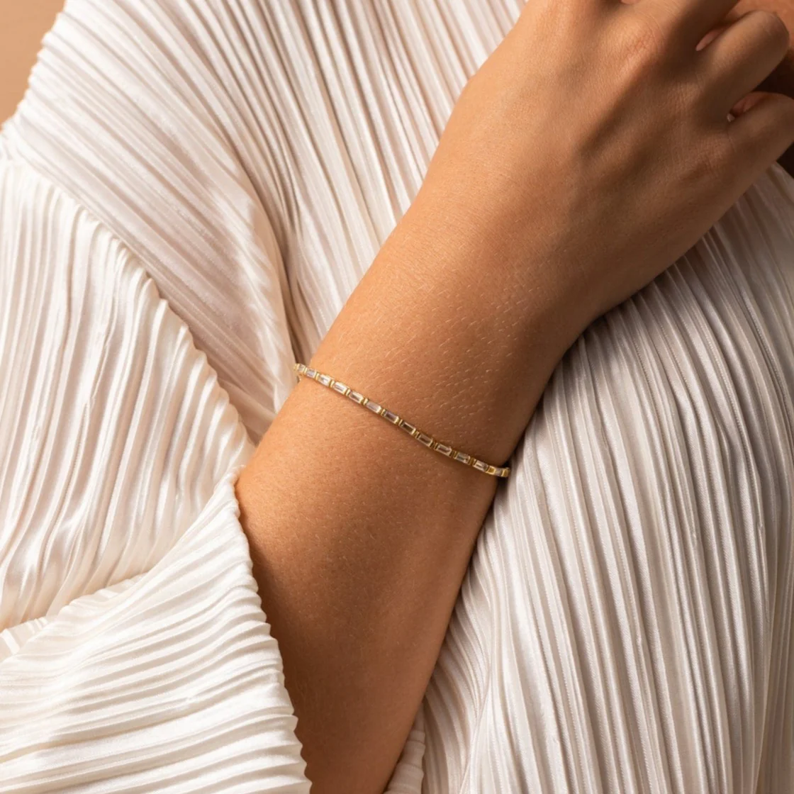 Claudia Baguette Tennis Bracelet - Image 5