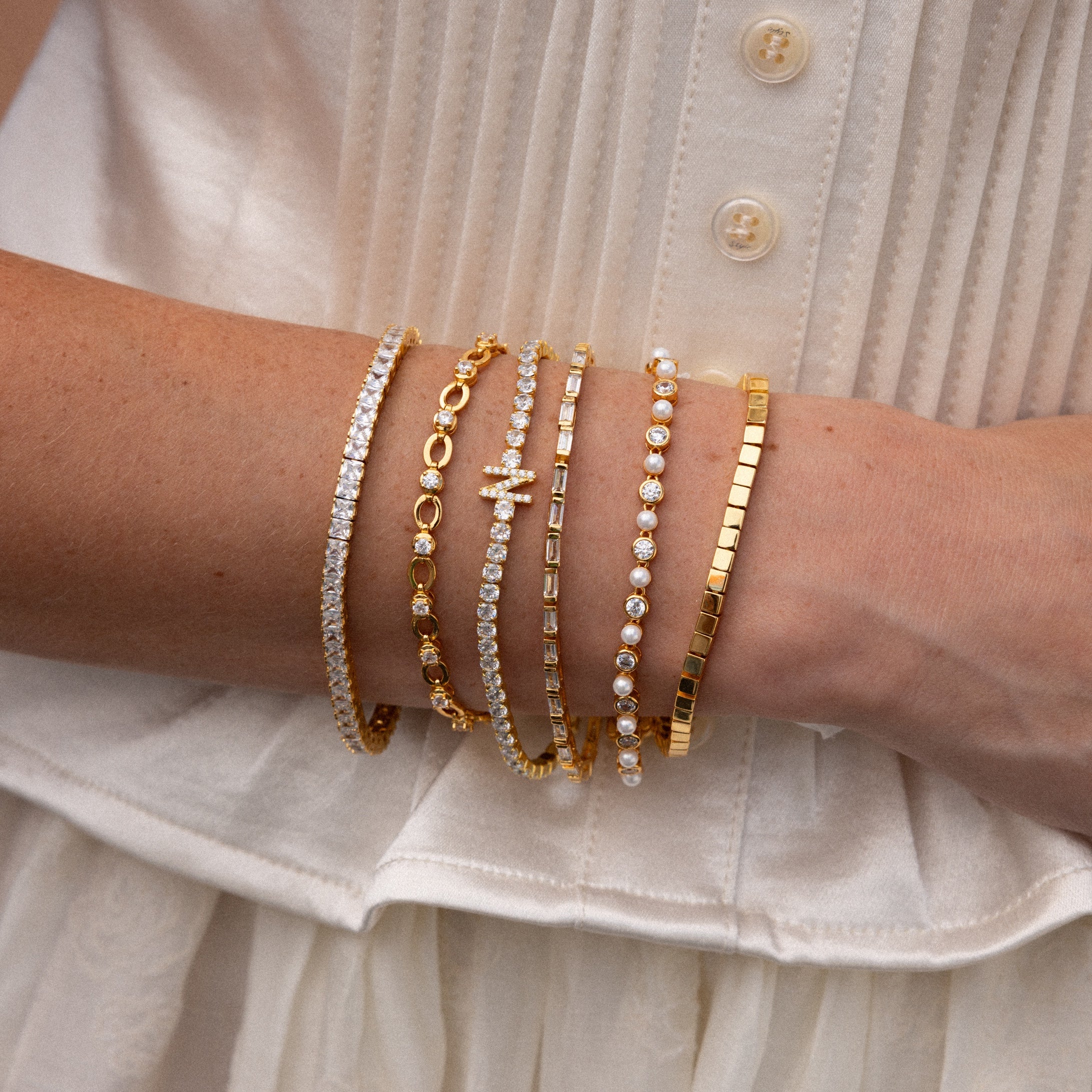 Claudia Baguette Tennis Bracelet - Image 7