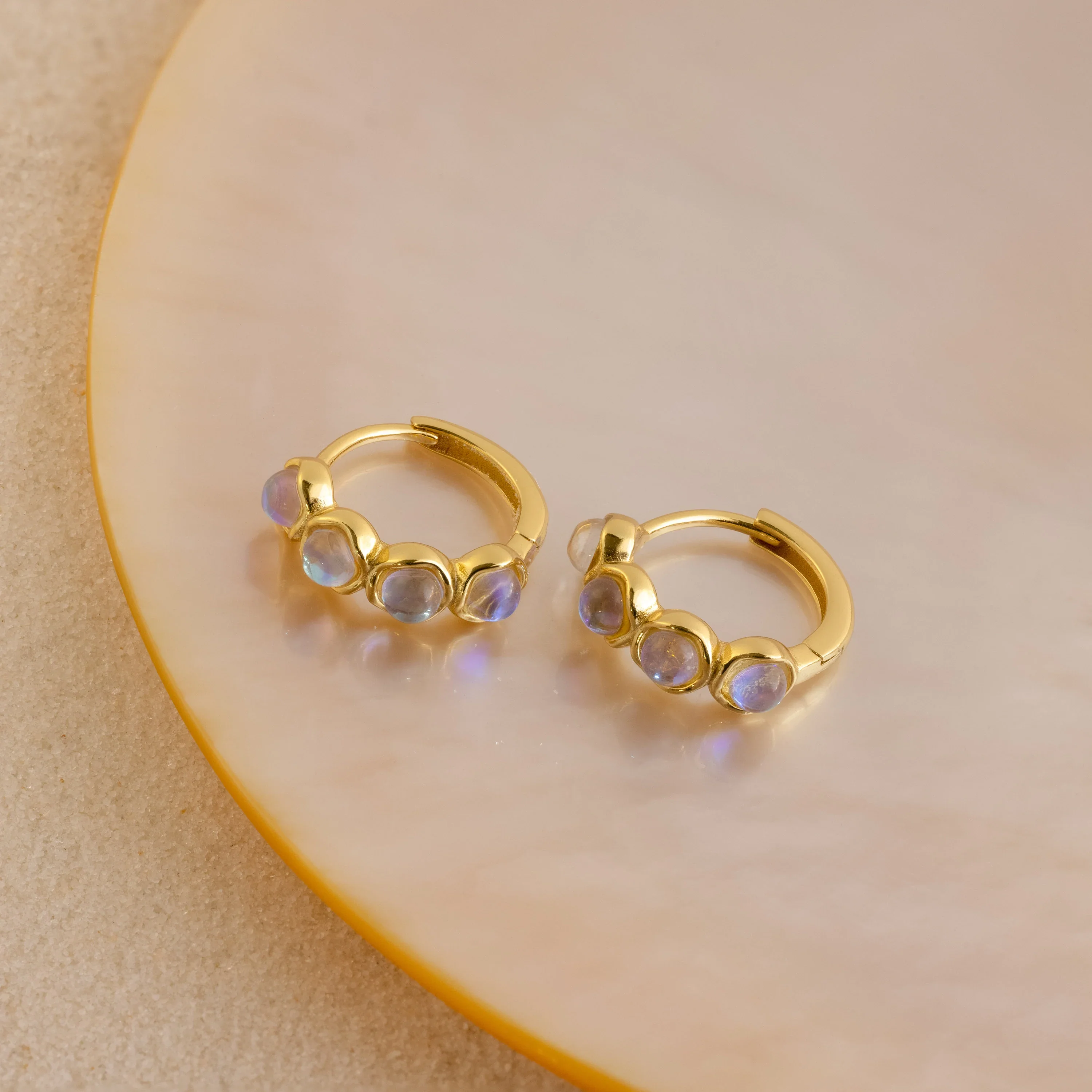 Clear Moonstone Huggies - Image 7