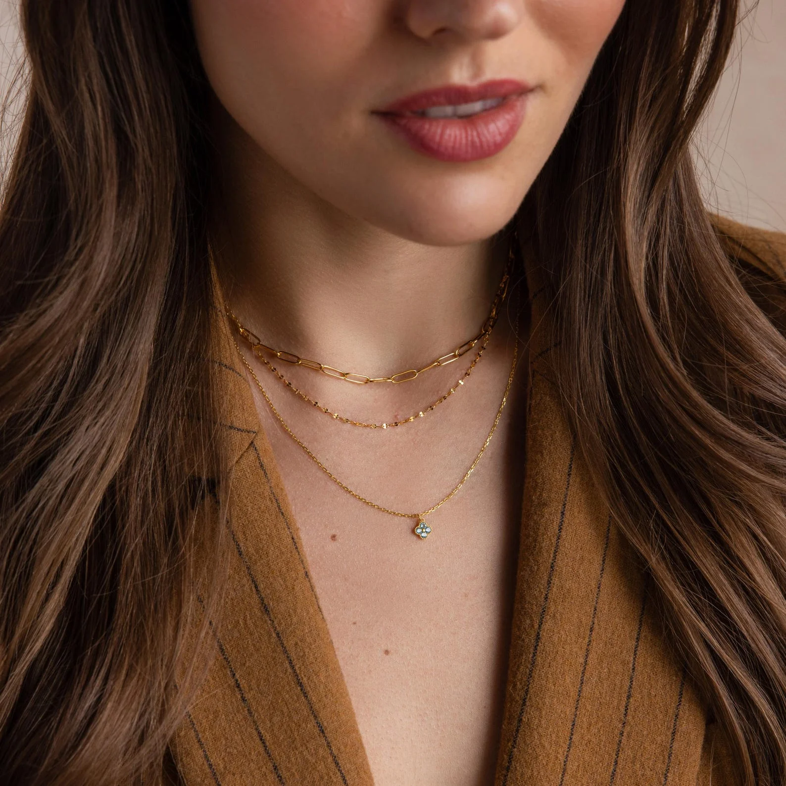 Clover Birthstone Necklace - Image 4