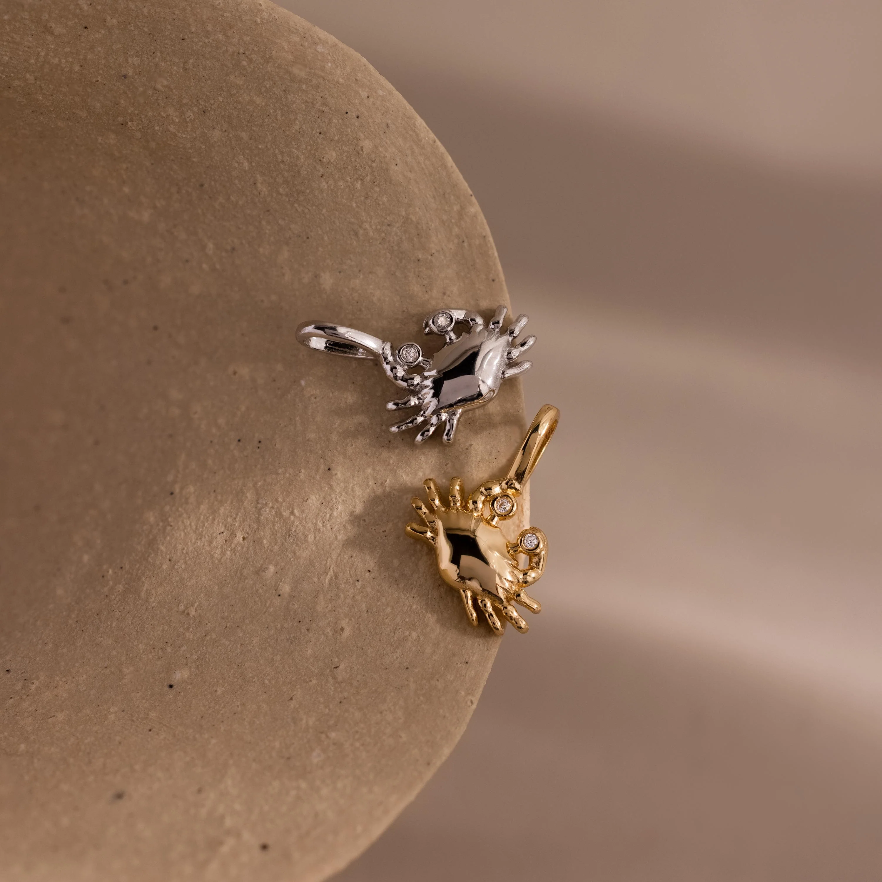 Crab Charm in Silver - Image 3
