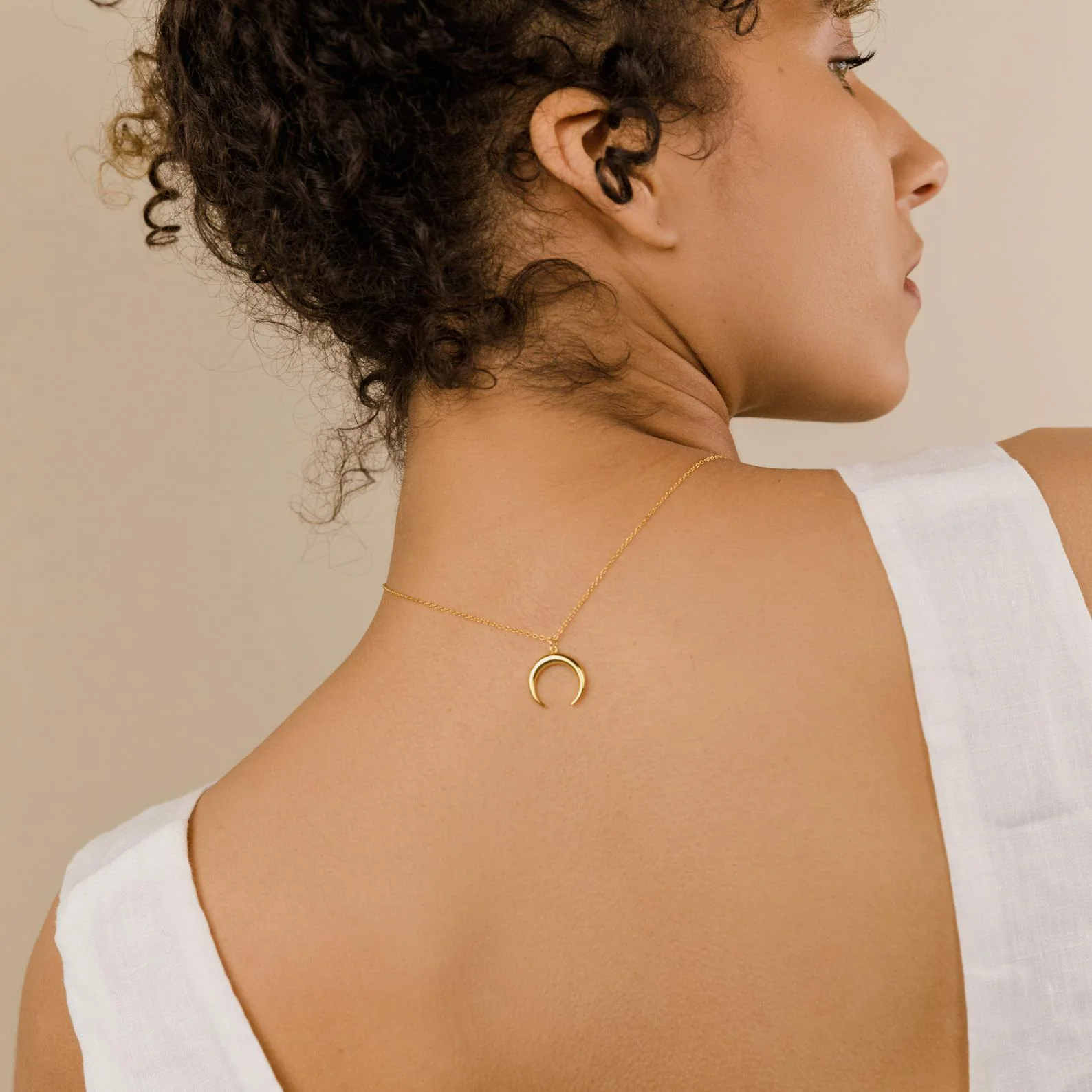 Crescent Moon Necklace - Image 5
