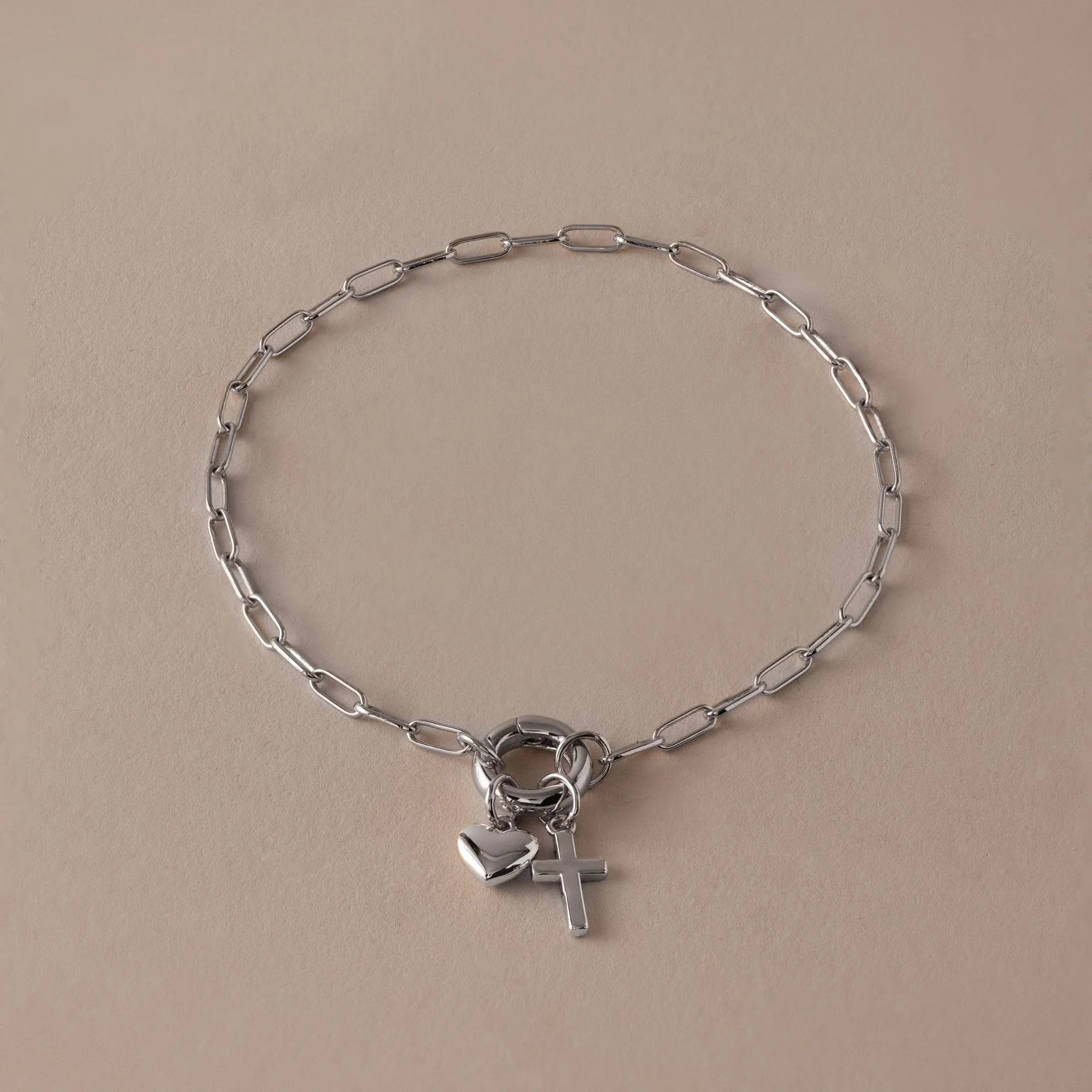 Cross & Heart Charm Bracelet - Image 10
