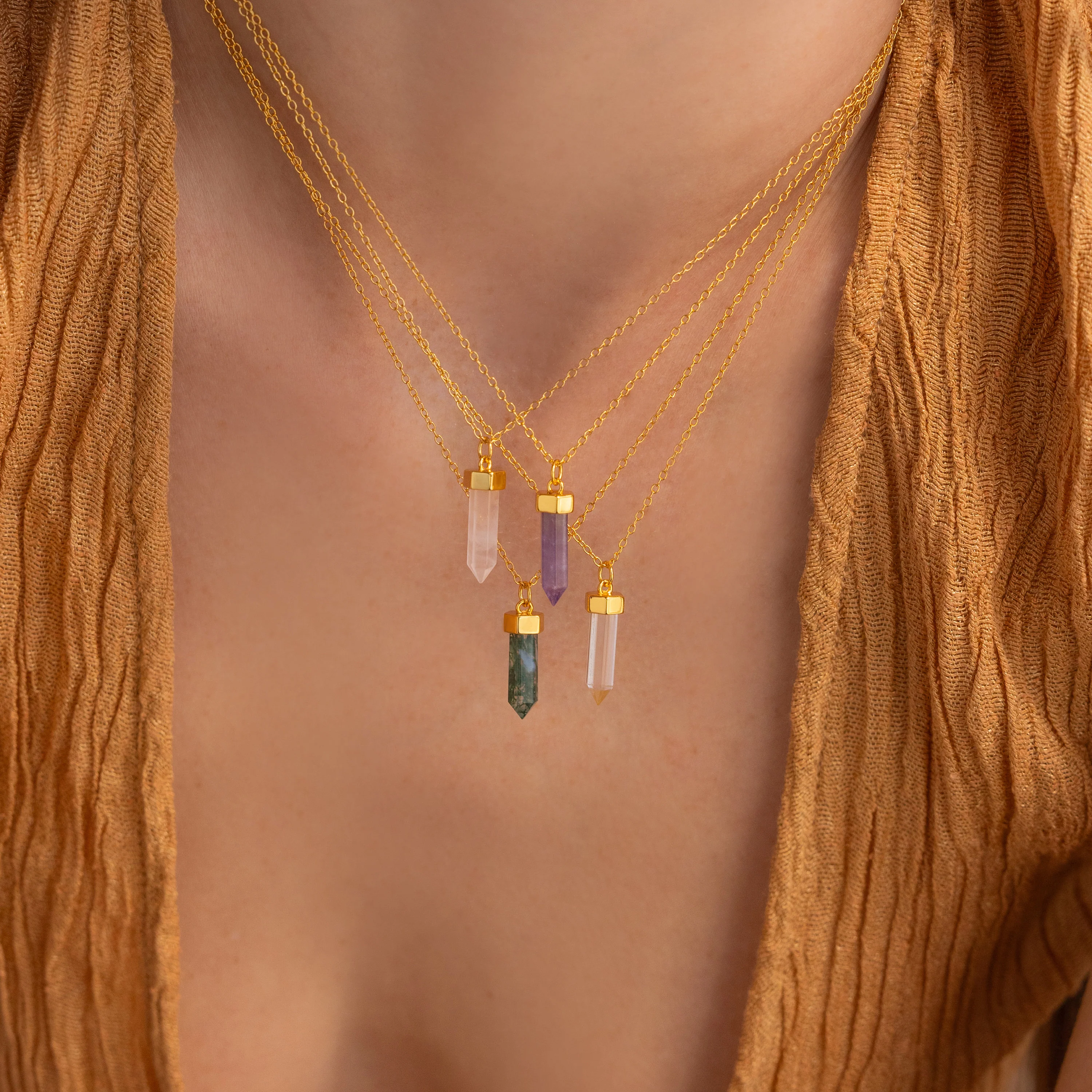 Crystal Quartz Necklaces - Image 2