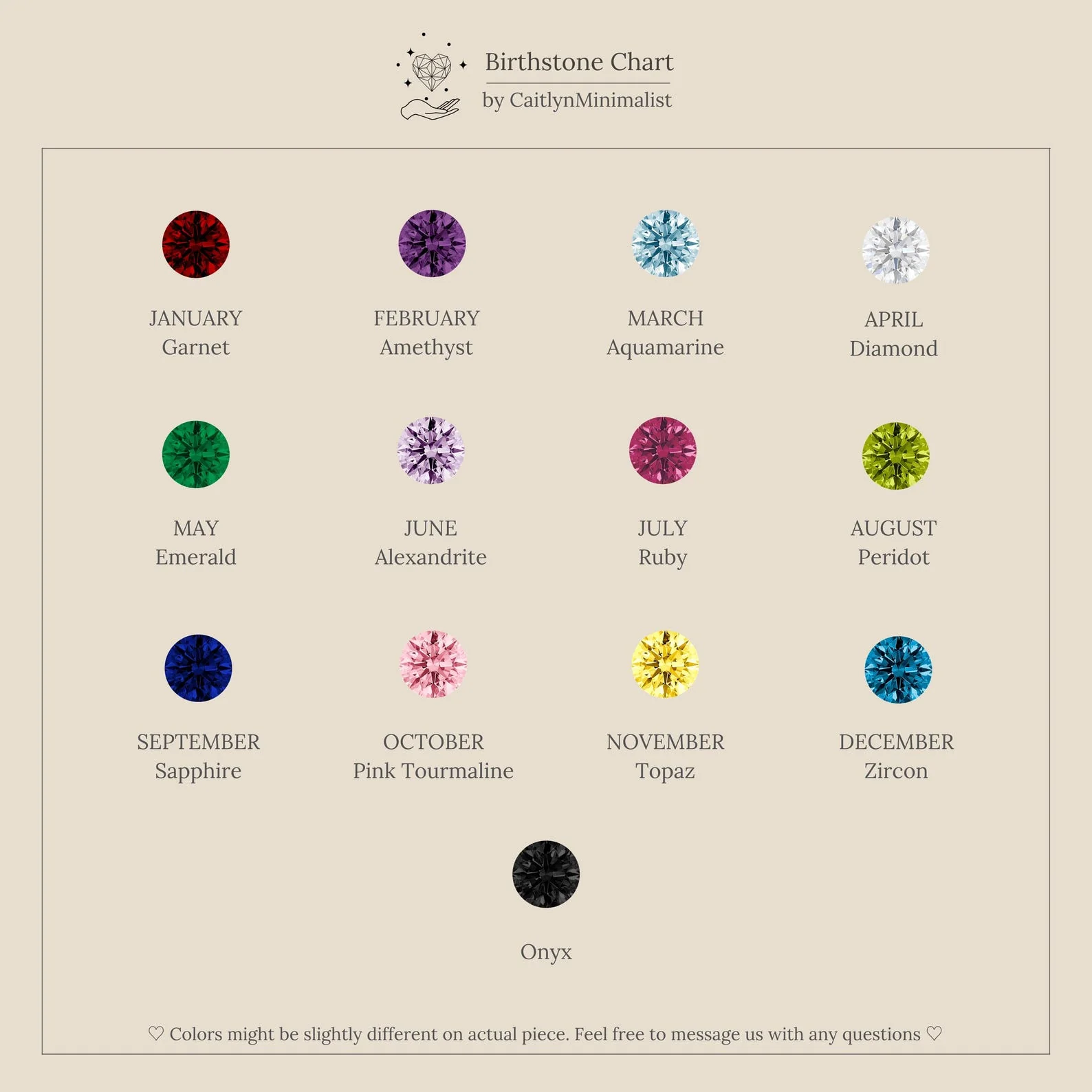 Custom Cut Birthstone Necklace - Image 8