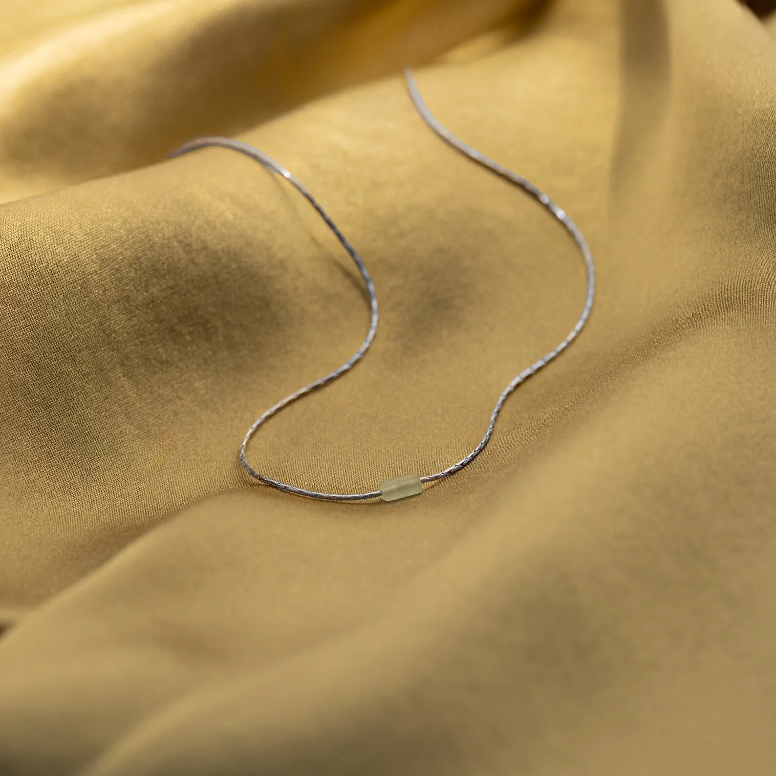 Dainty Aventurine Bar Necklace - Image 5