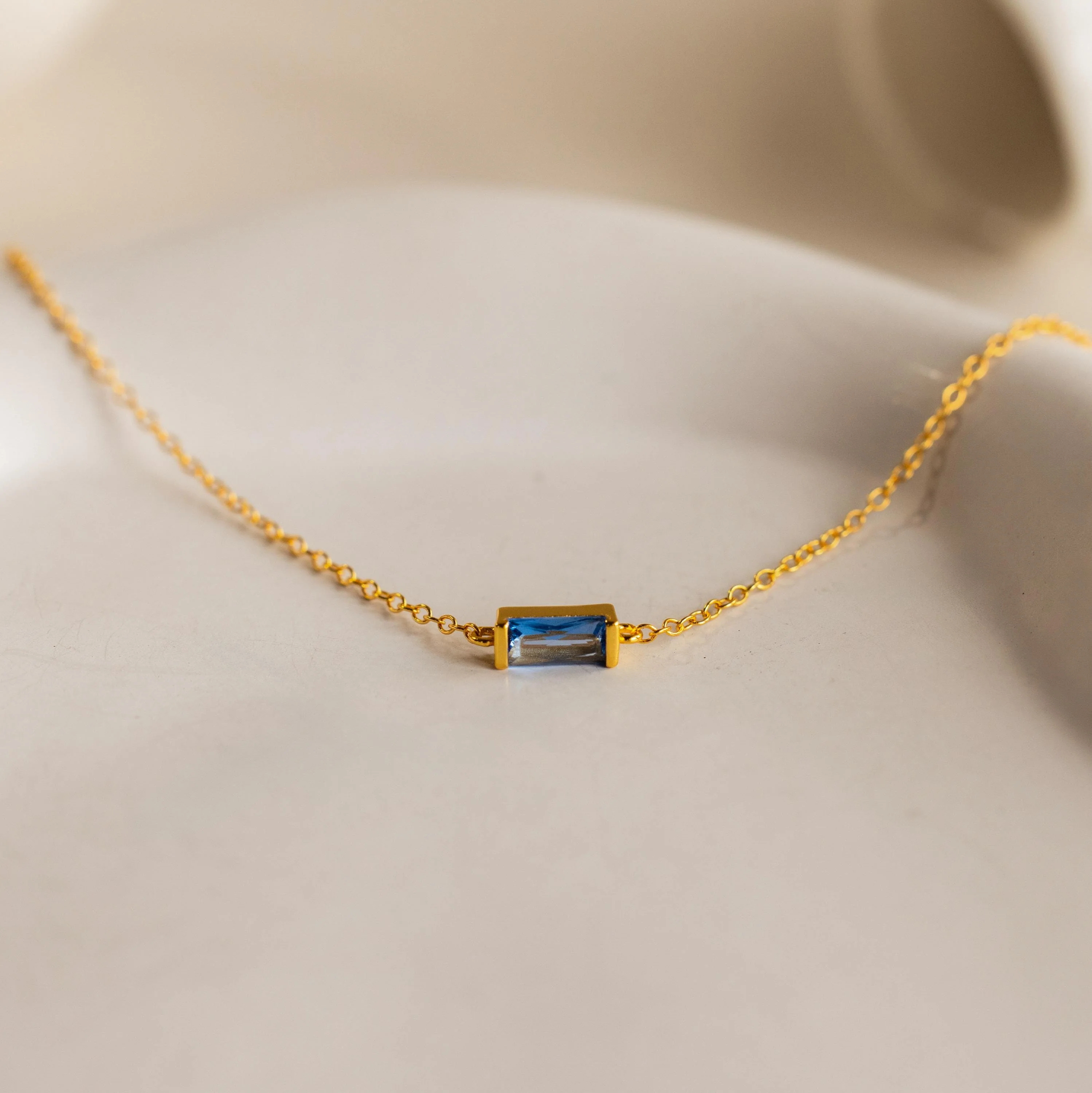 Dainty Baguette Birthstone Bracelet - Image 5
