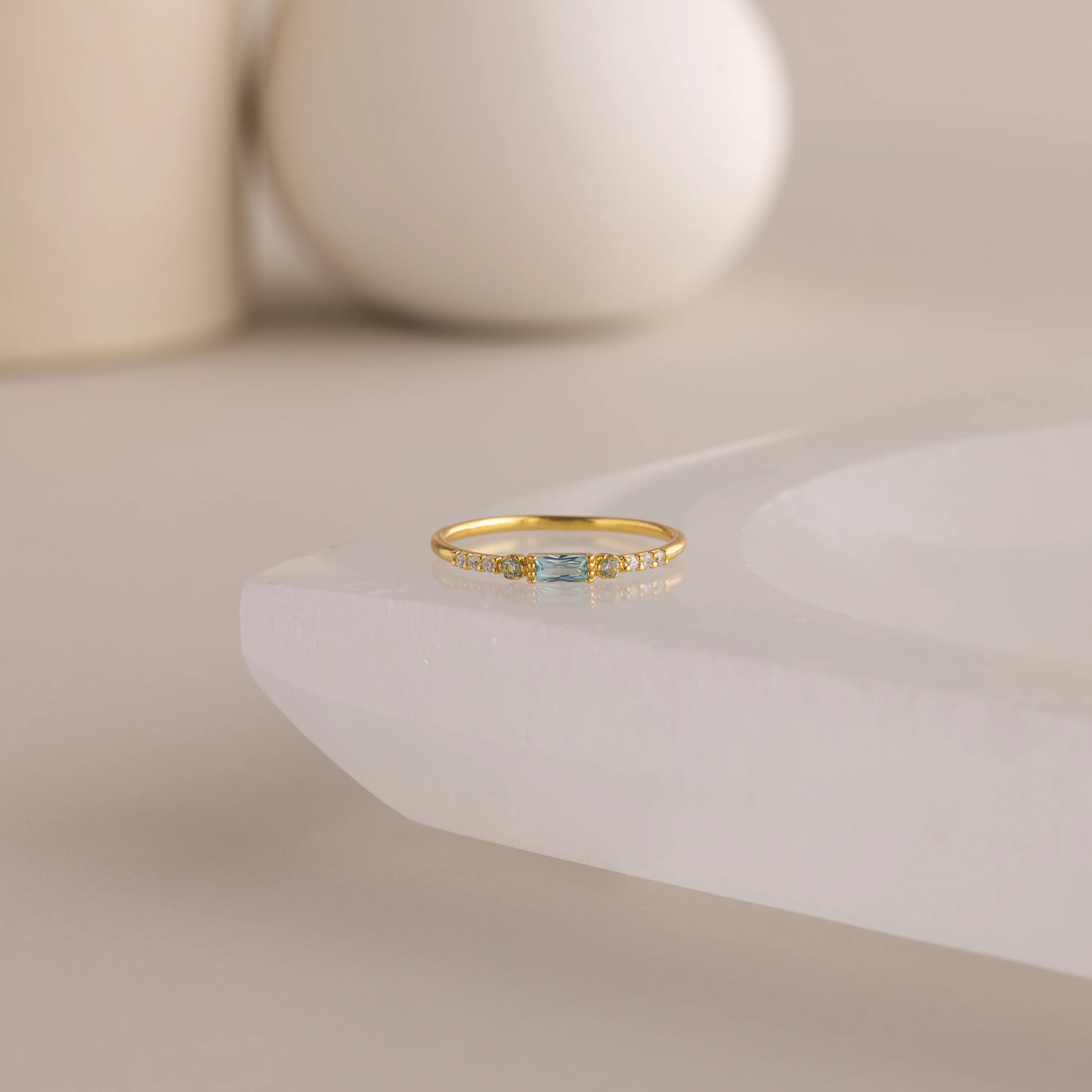 Dainty Baguette Ruby Ring - Image 3