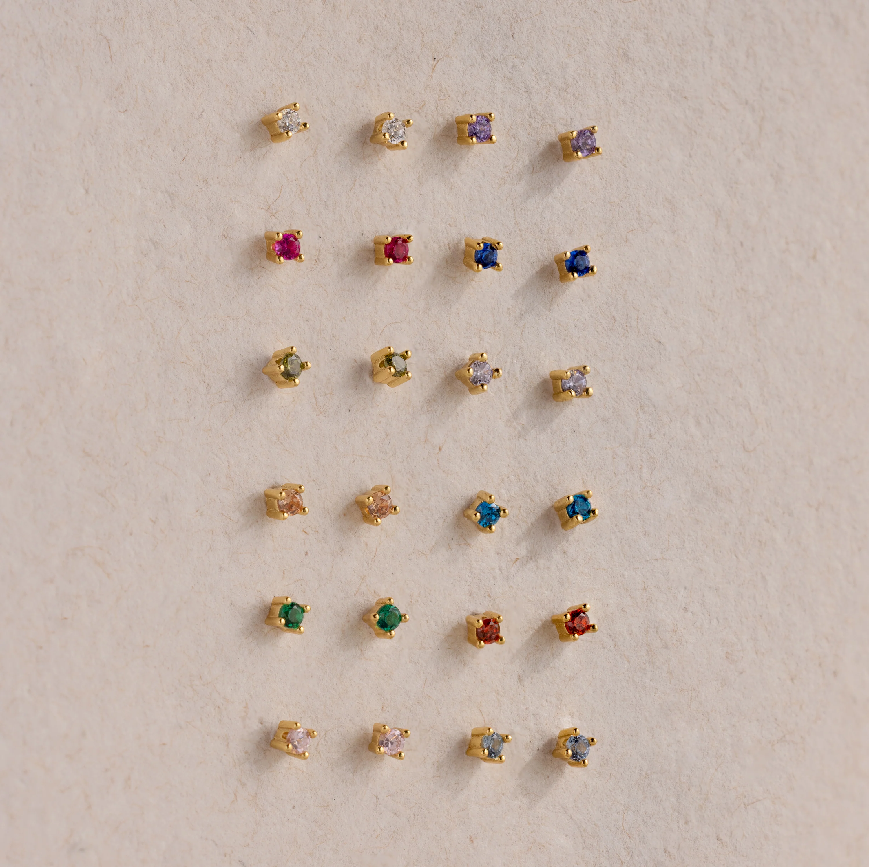 Dainty Birthstone Flatback Studs - Image 19