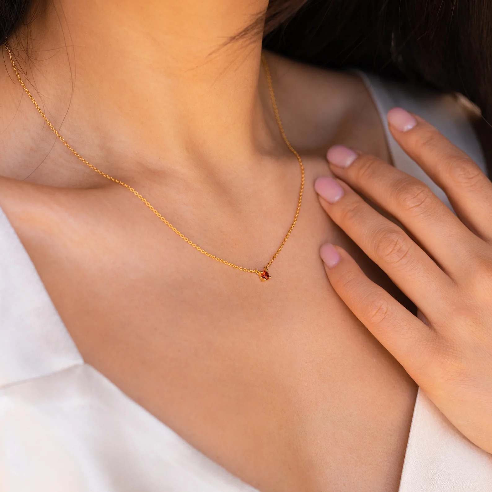 Dainty Birthstone Necklace - Image 2