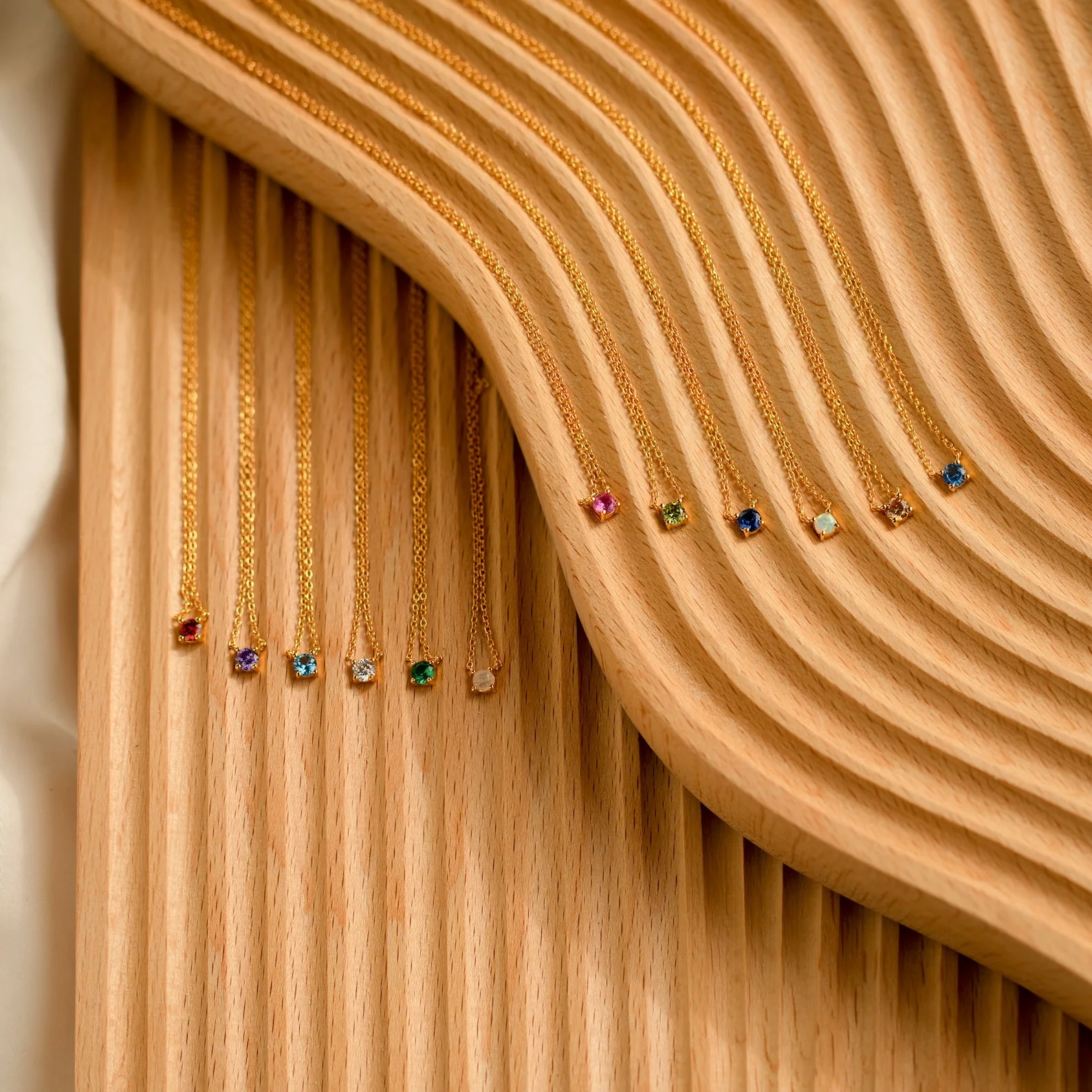 Dainty Birthstone Necklace - Image 3