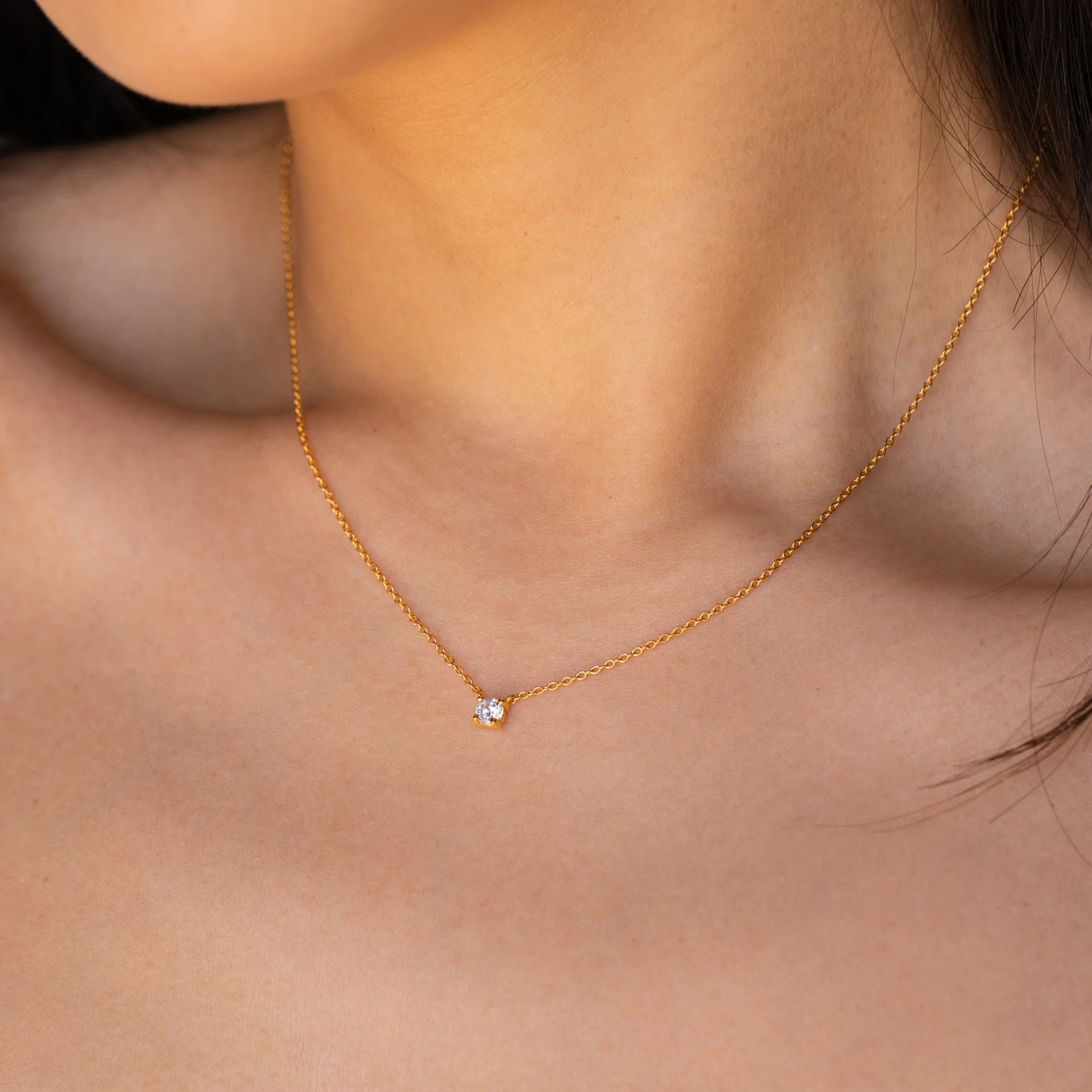 Dainty Birthstone Necklace - Image 4