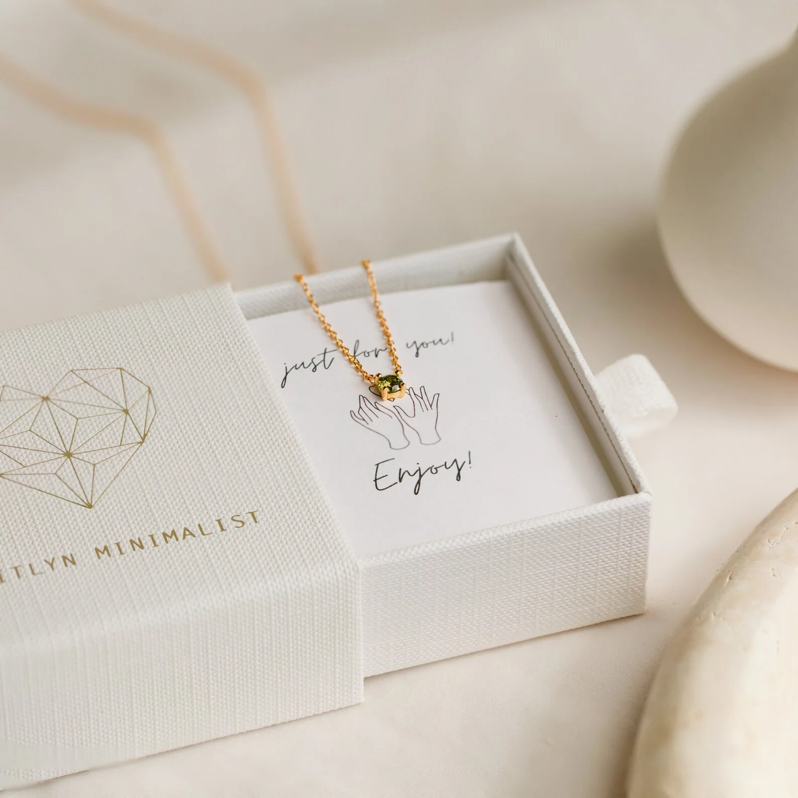 Dainty Birthstone Necklace - Image 9