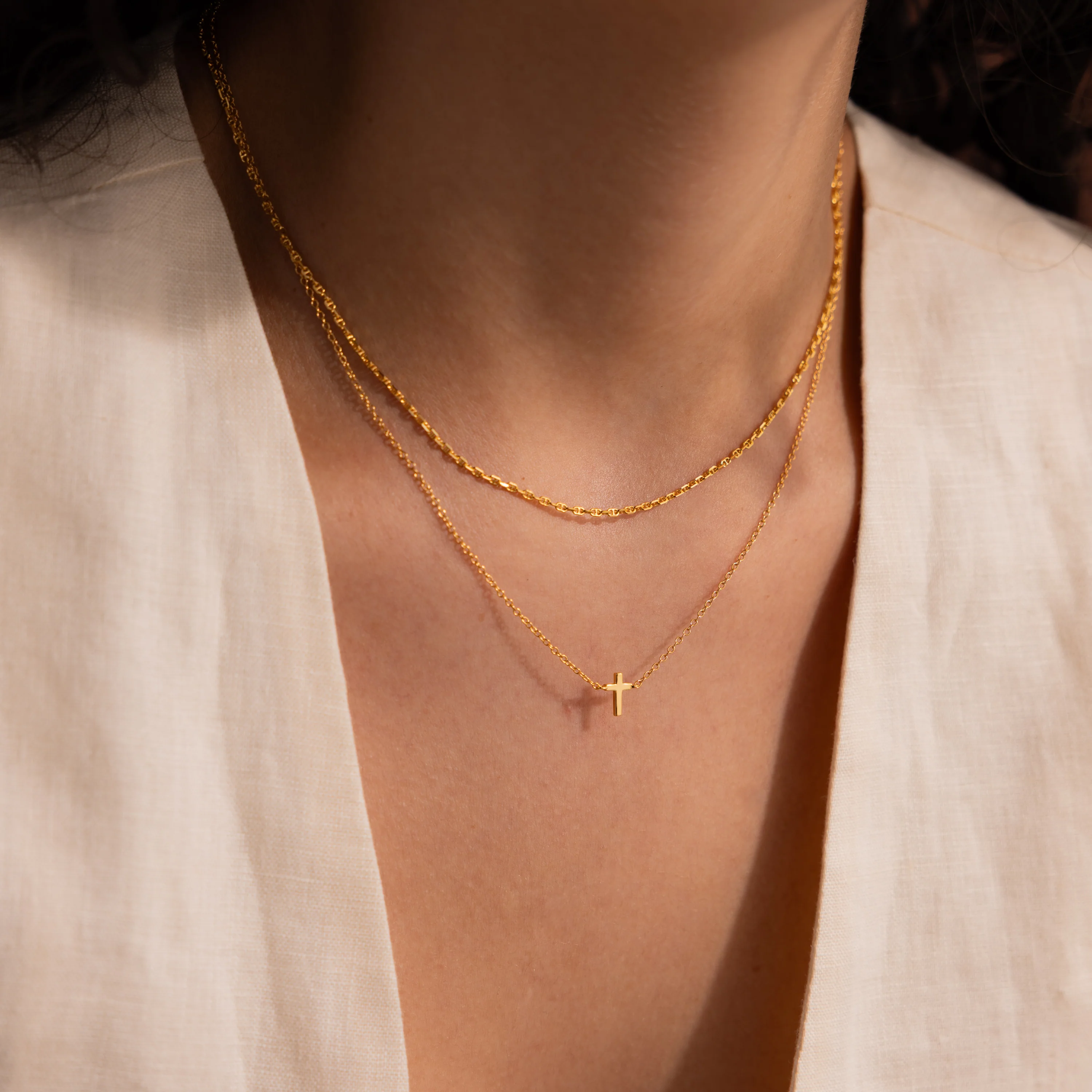 Dainty Cross Necklace - Image 5