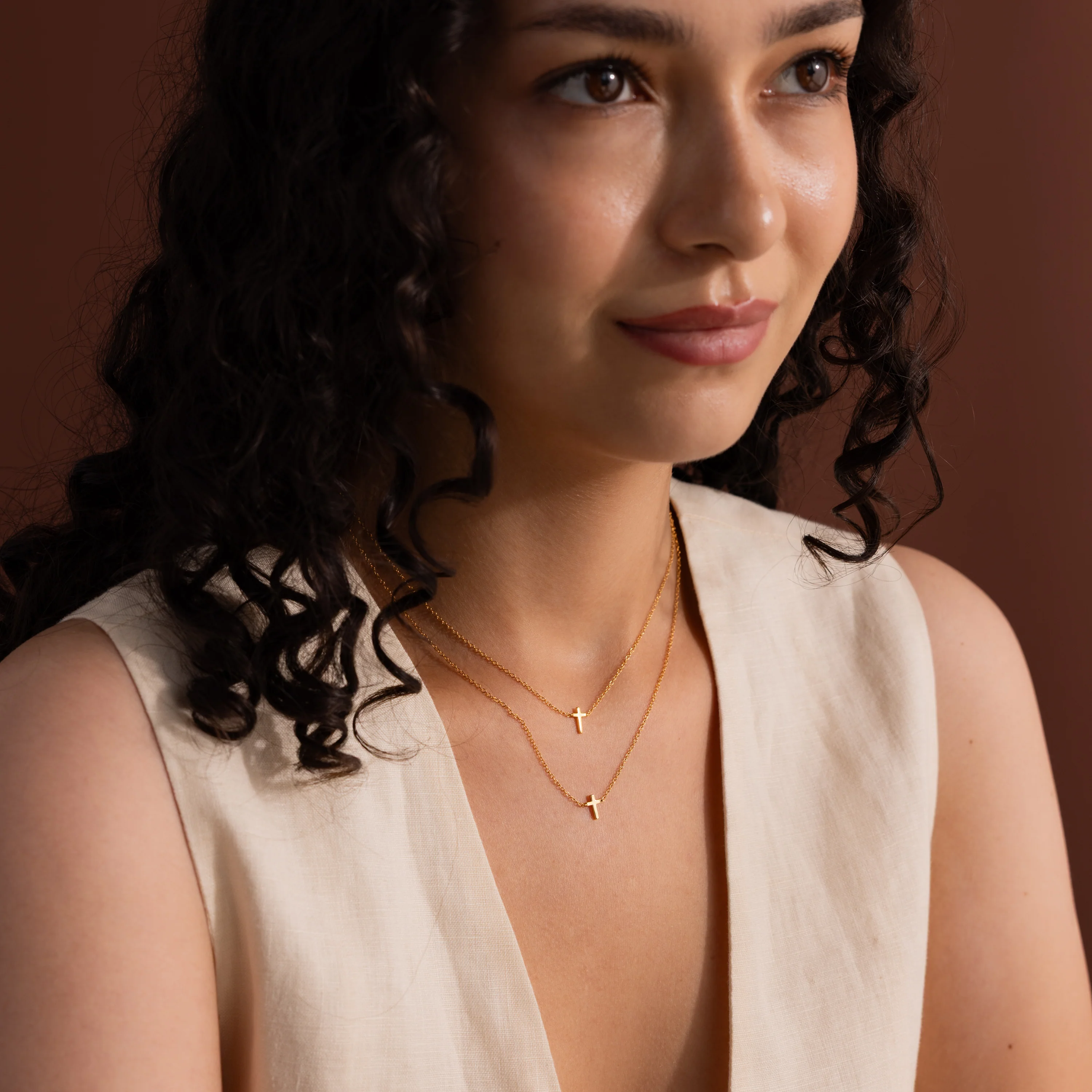 Dainty Cross Necklace - Image 7