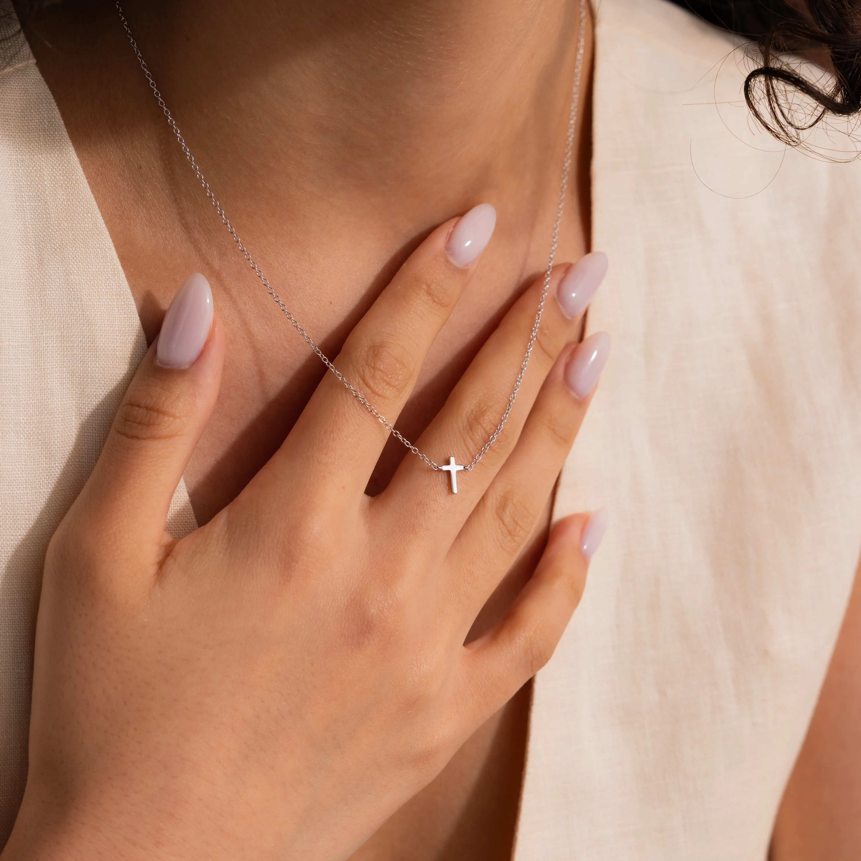 Dainty Cross Necklace - Image 8