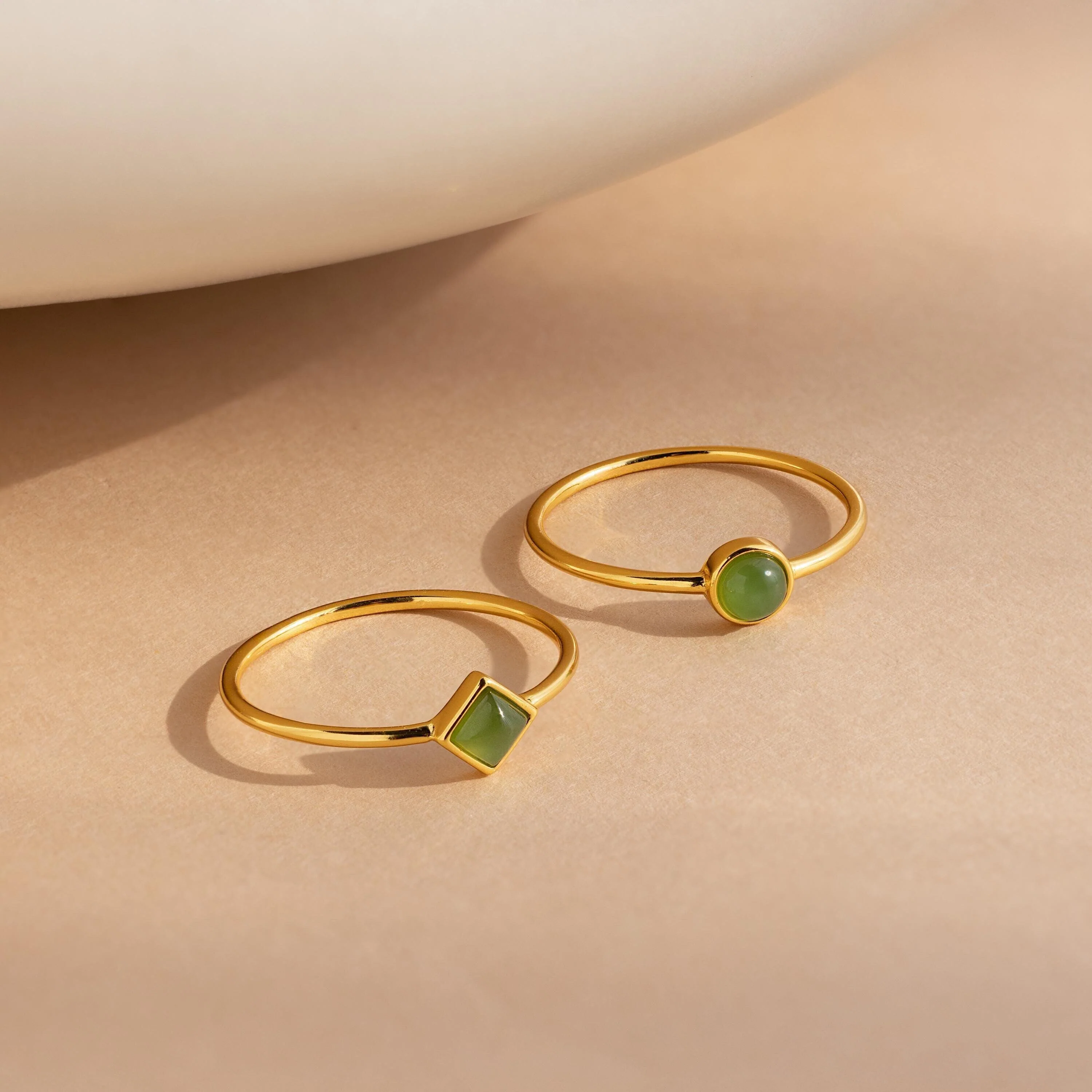 Dainty Jade Ring Set - Image 3
