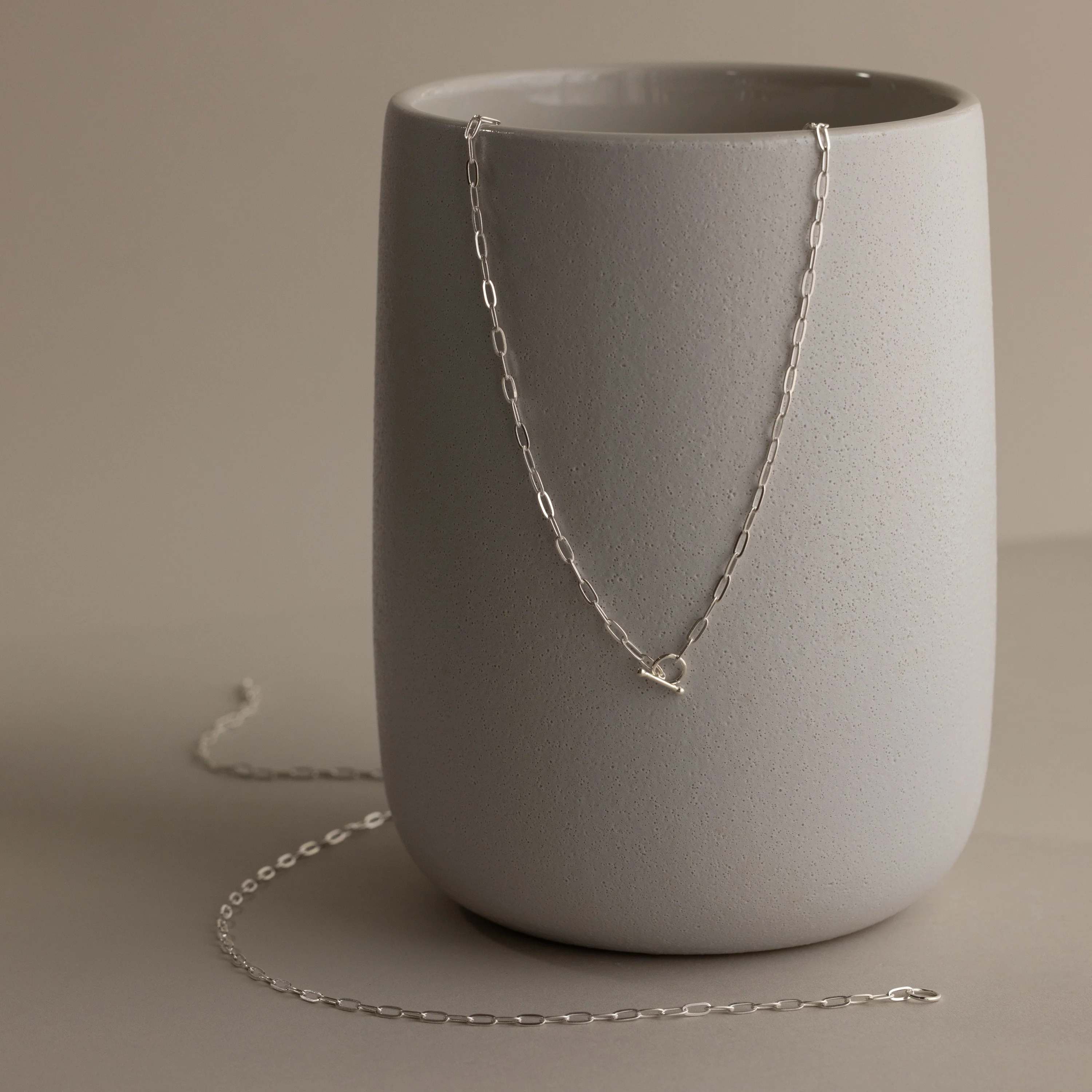 Dainty Link Chain Necklace - Image 3