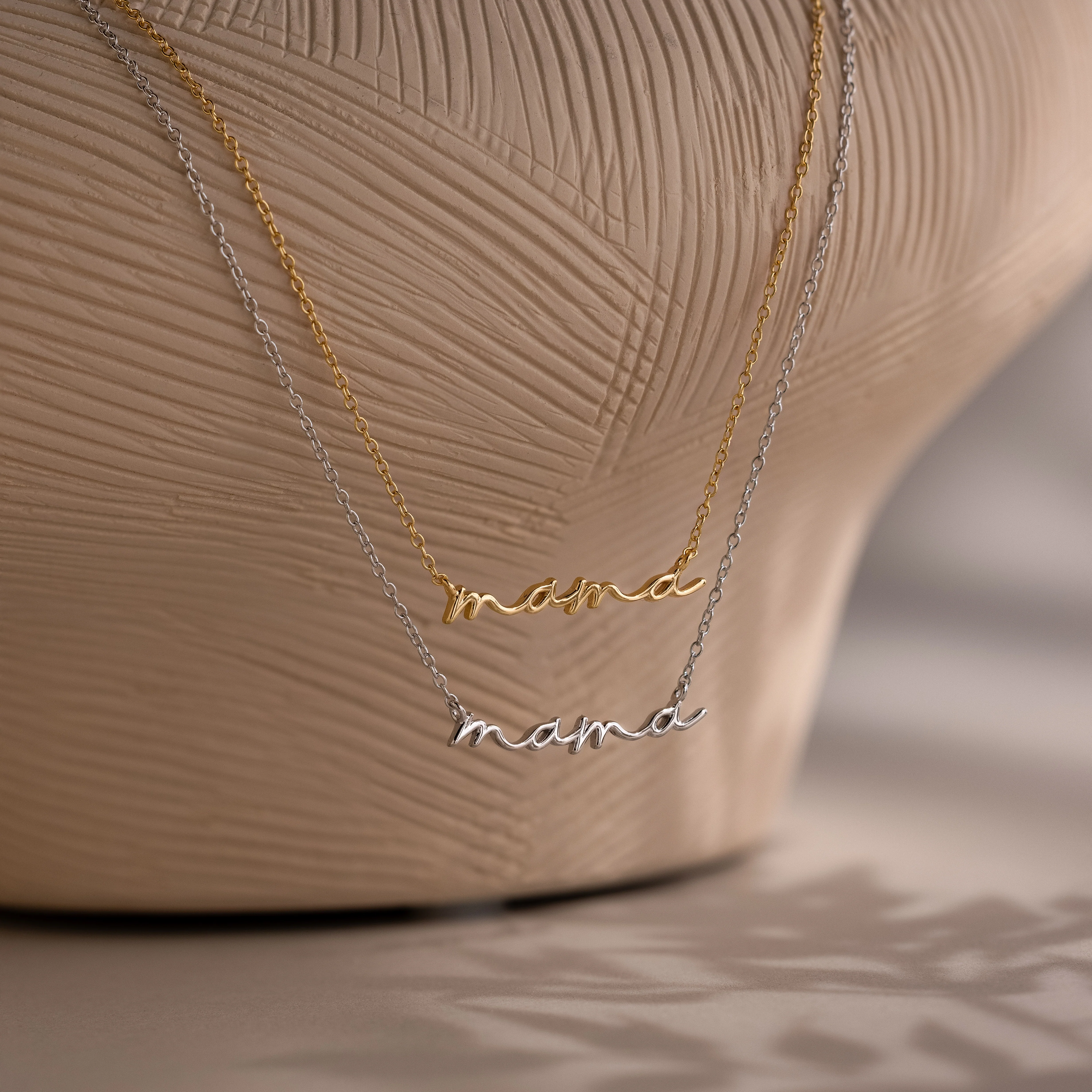 Dainty Mama Necklace in Silver - Image 3