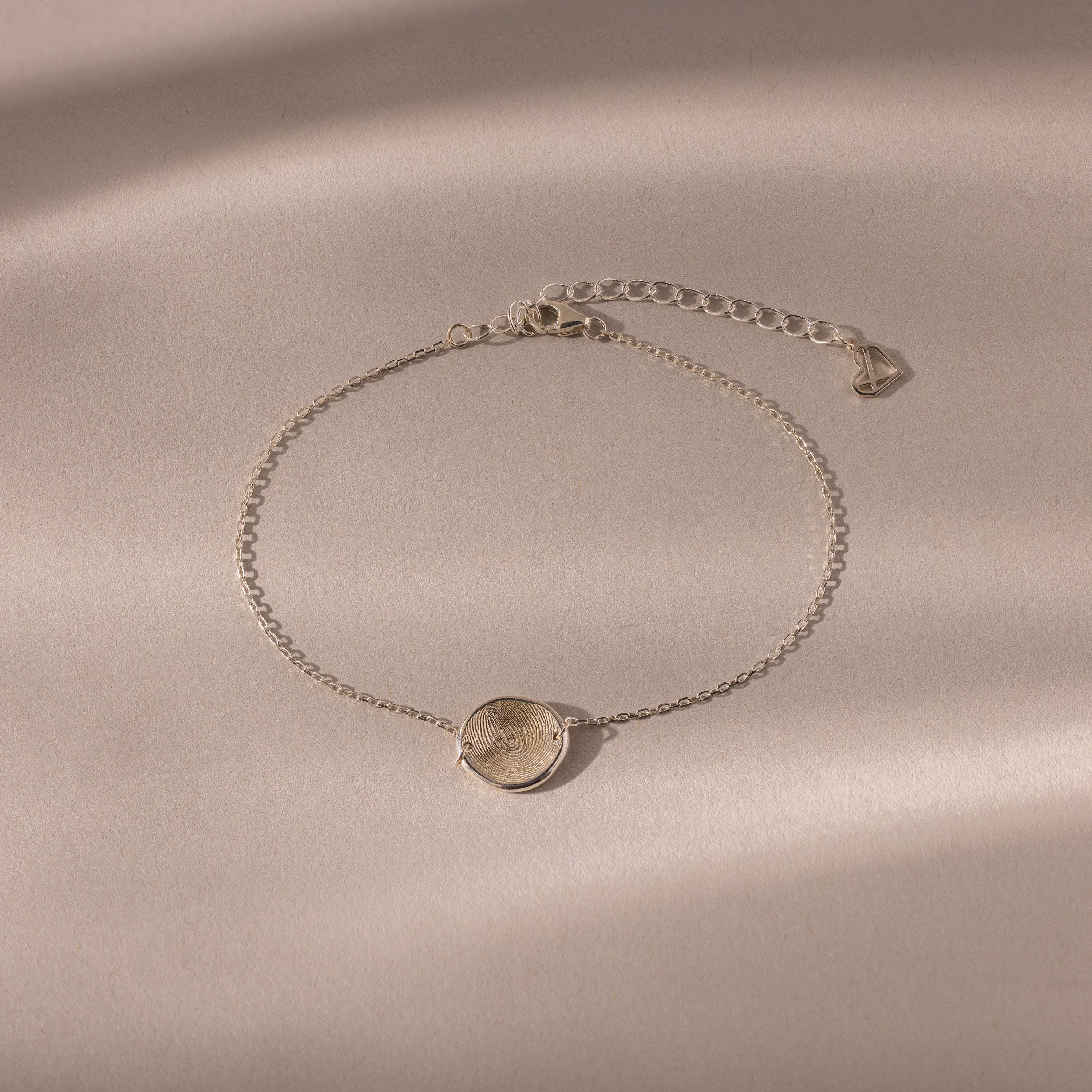 Dainty Organic Fingerprint Bracelet - Image 2