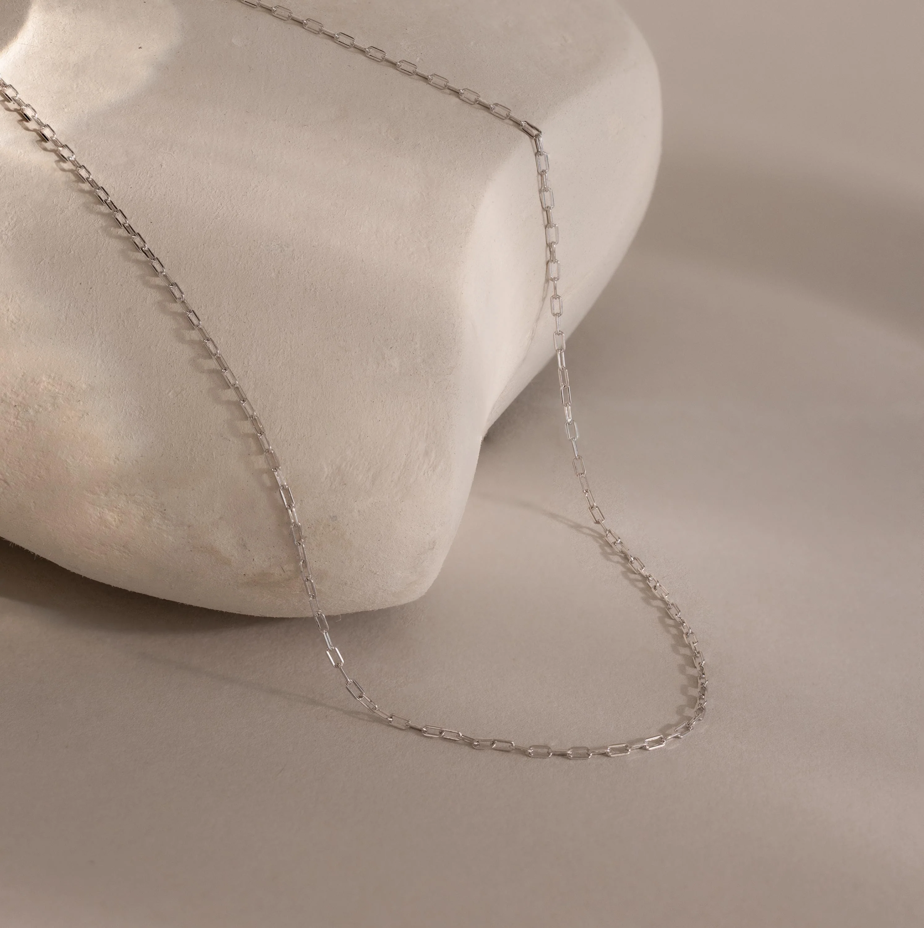Dainty Paperclip Necklace - Image 4