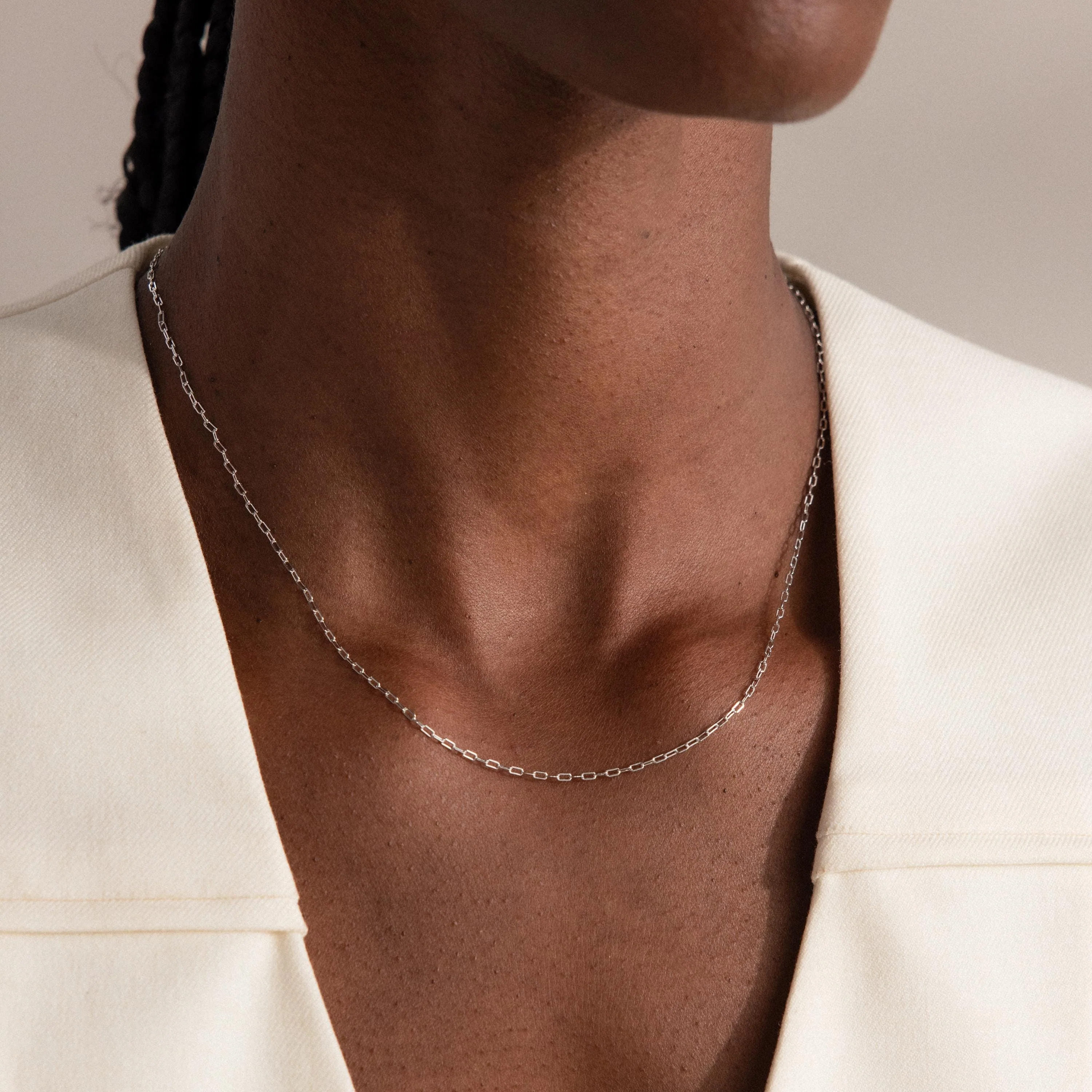 Dainty Paperclip Necklace - Image 5