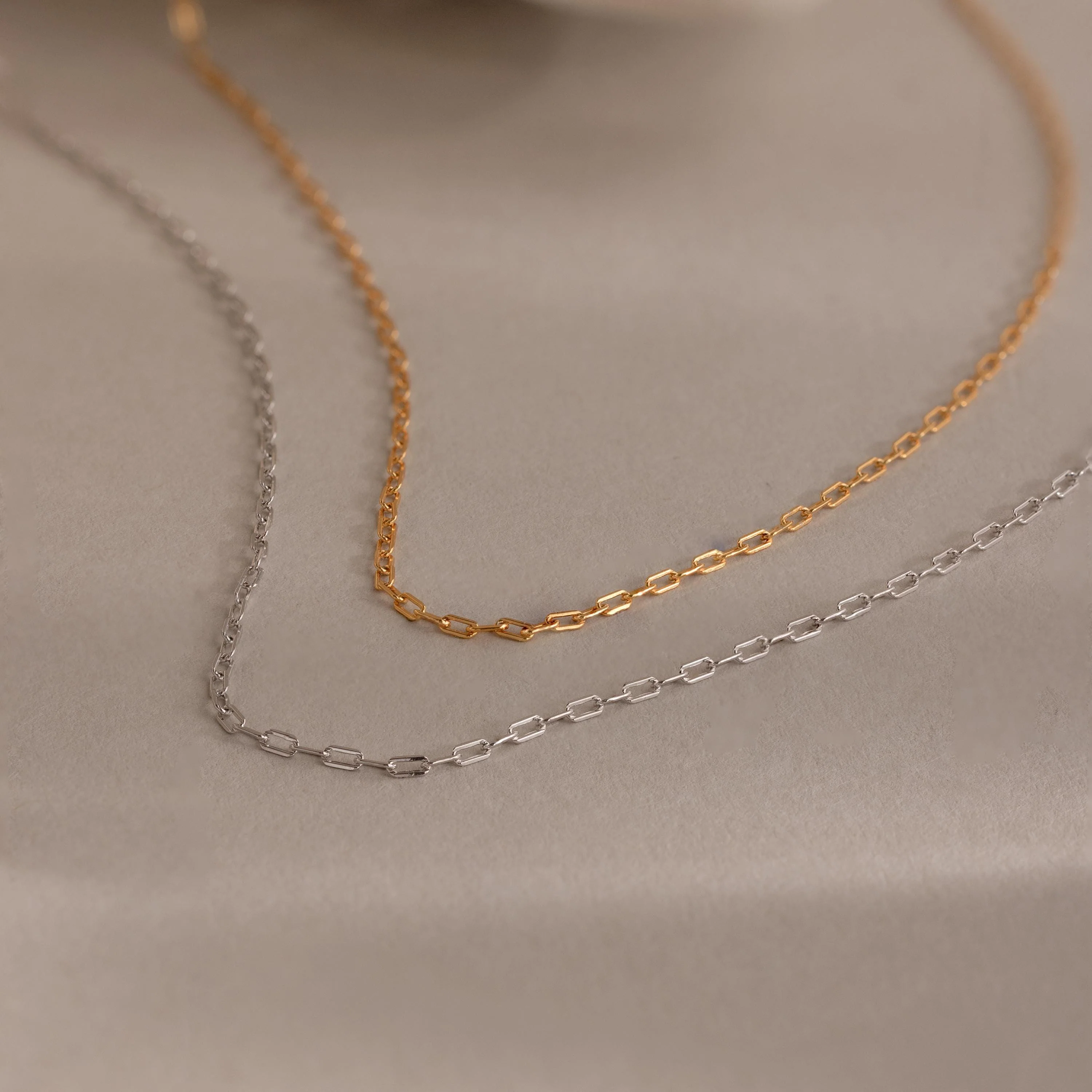 Dainty Paperclip Necklace - Image 6