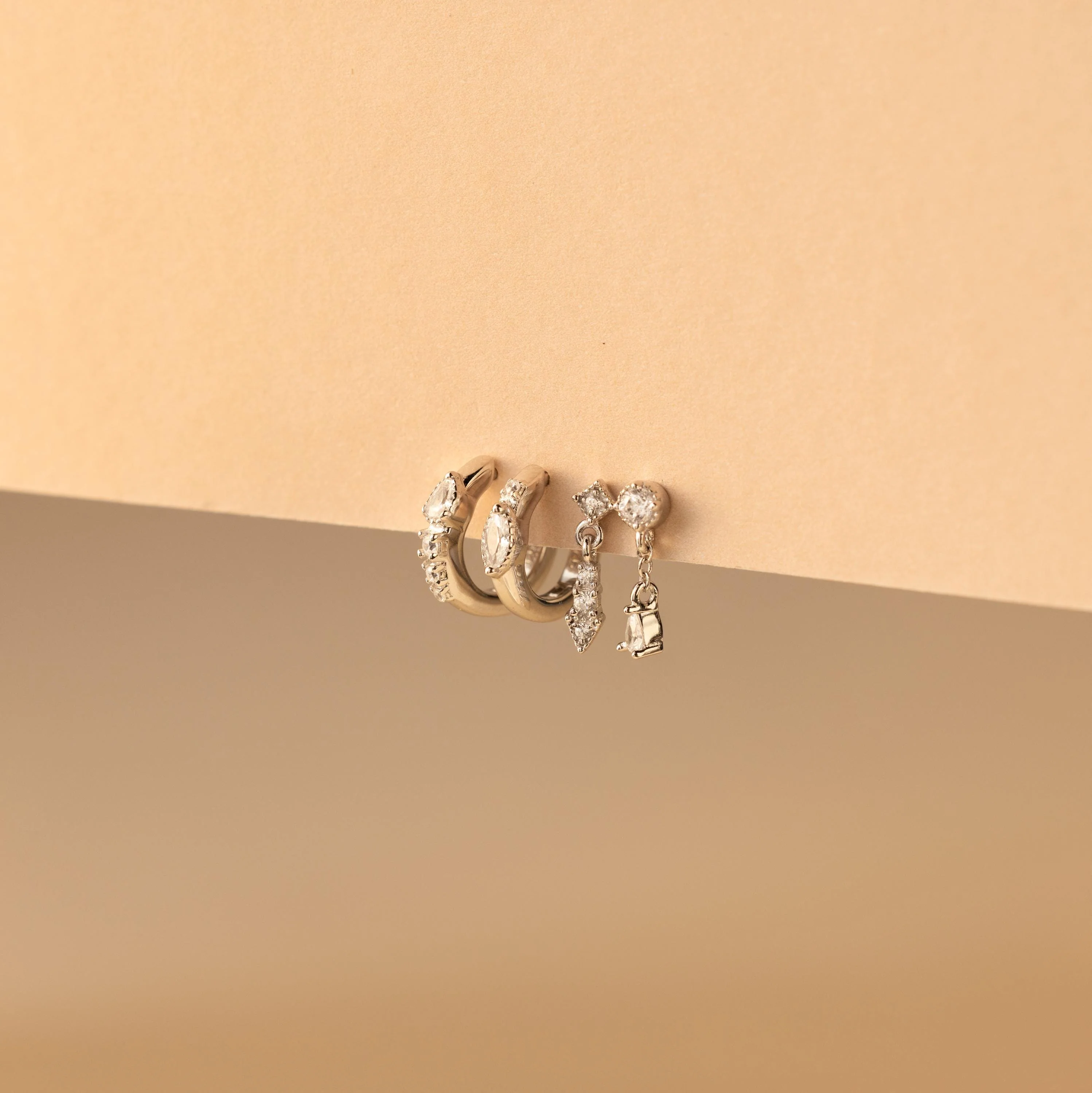 Dainty Pave Earrings Set - Image 5