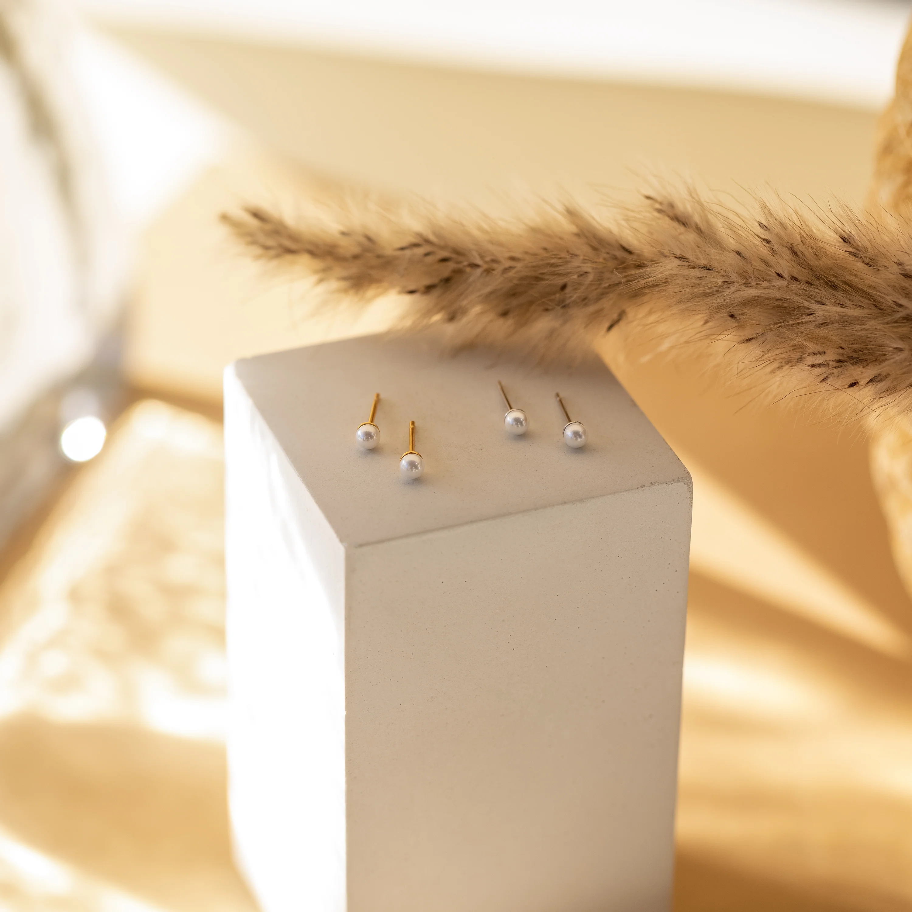 Dainty Pearl Studs - Image 3